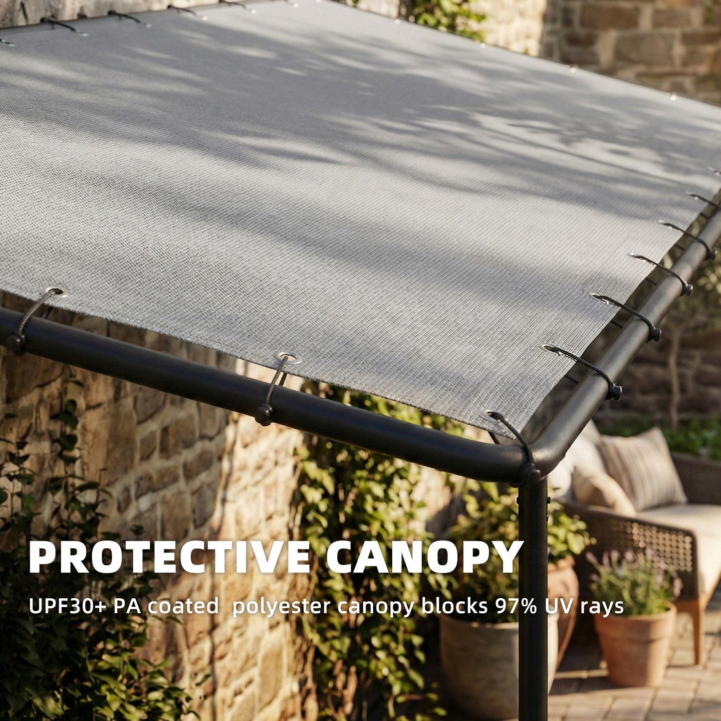 3 x 2 m Lean to Garden Pergola