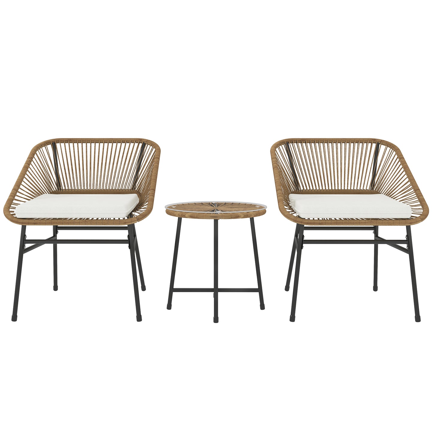 3 Pieces Rattan Bistro Set (7)