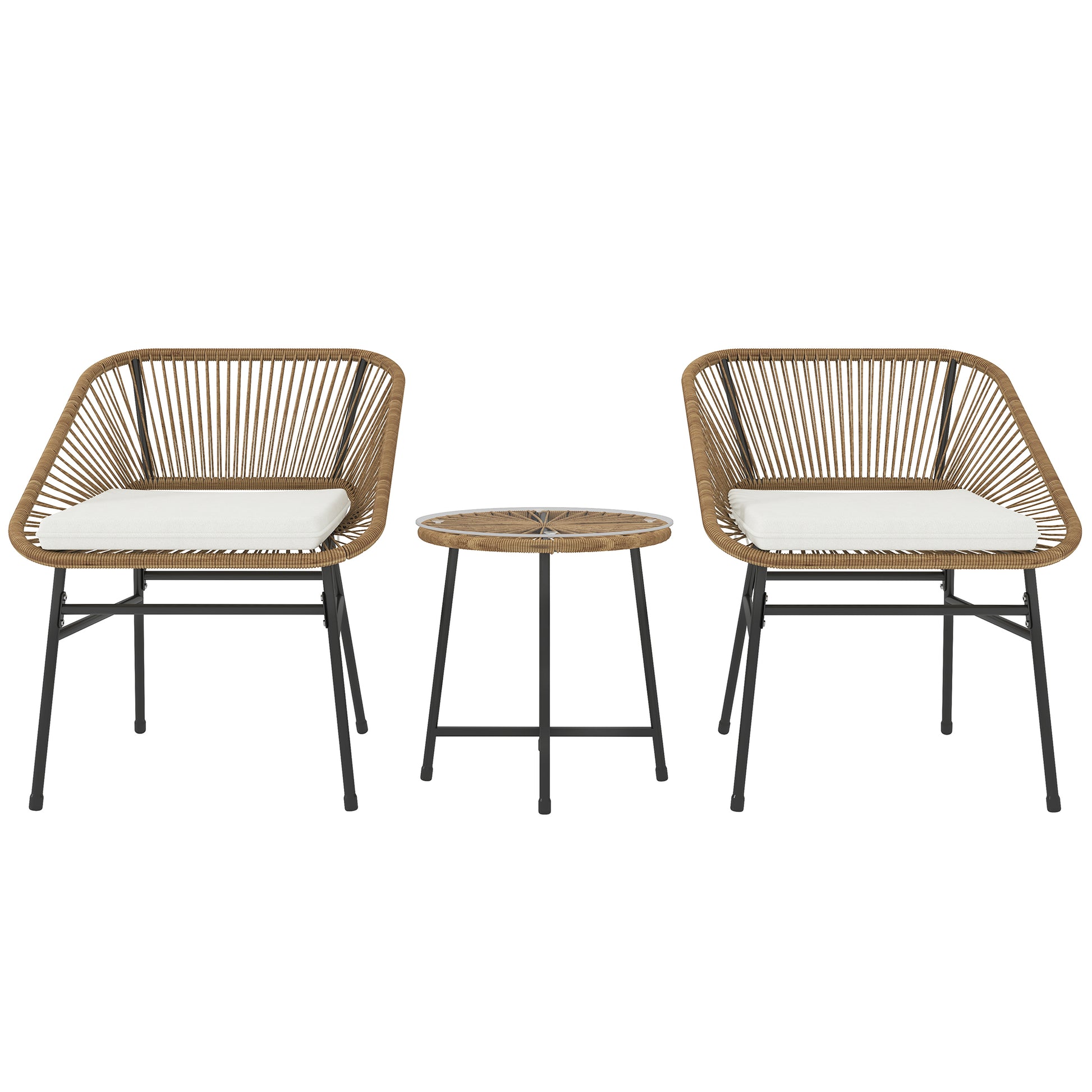 3 Pieces Rattan Bistro Set (7)