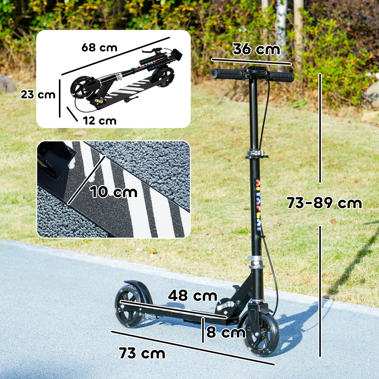 Scooter for Kids Aged 3-8 Years, with Adjustable Handle