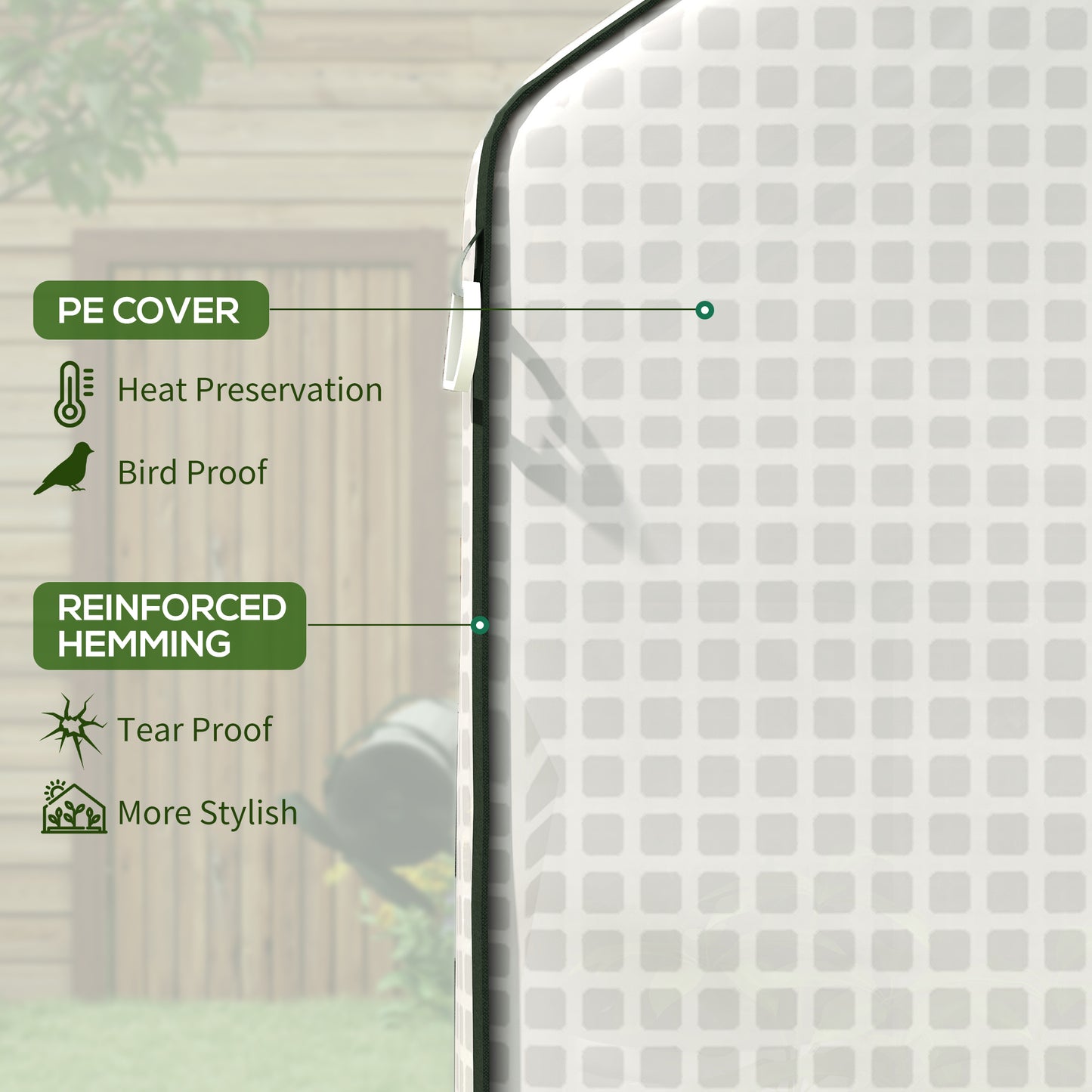 Greenhouse Cover Replacement Walk-in PE Hot House Cover