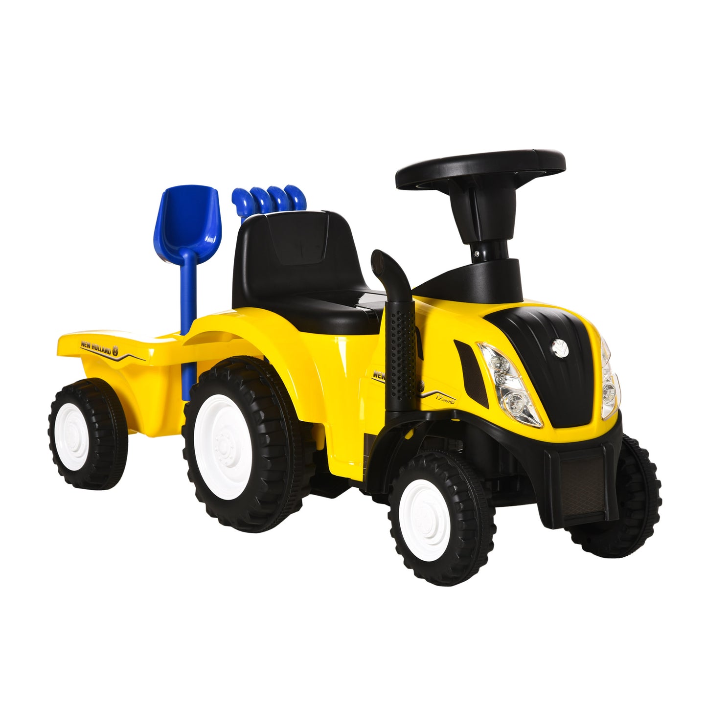 Ride On Tractor Toddler Walker Foot To Floor Slider w/ Horn Storage