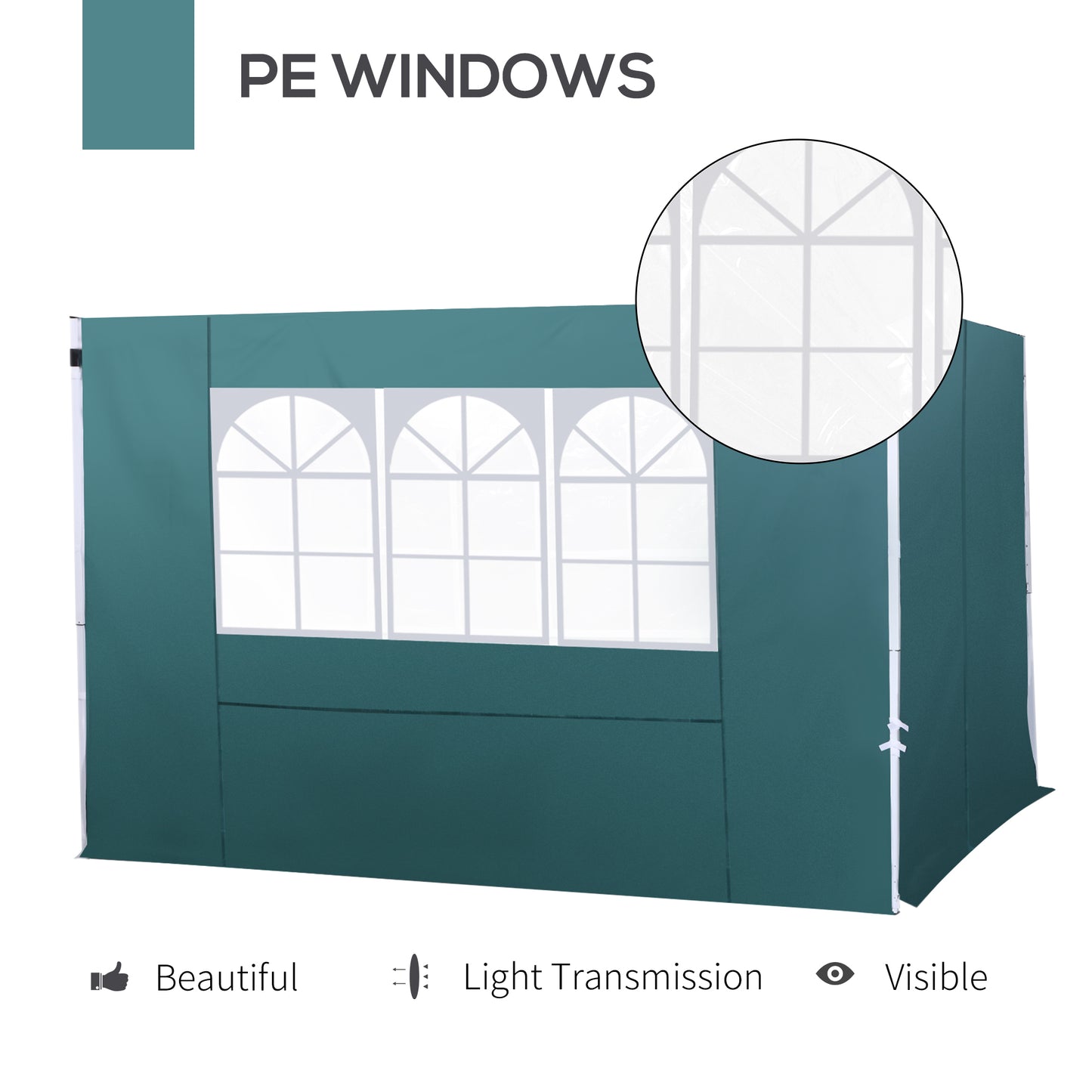 3 Meters Gazebo Replaceable Exchangeable Side Panel Wall Panels