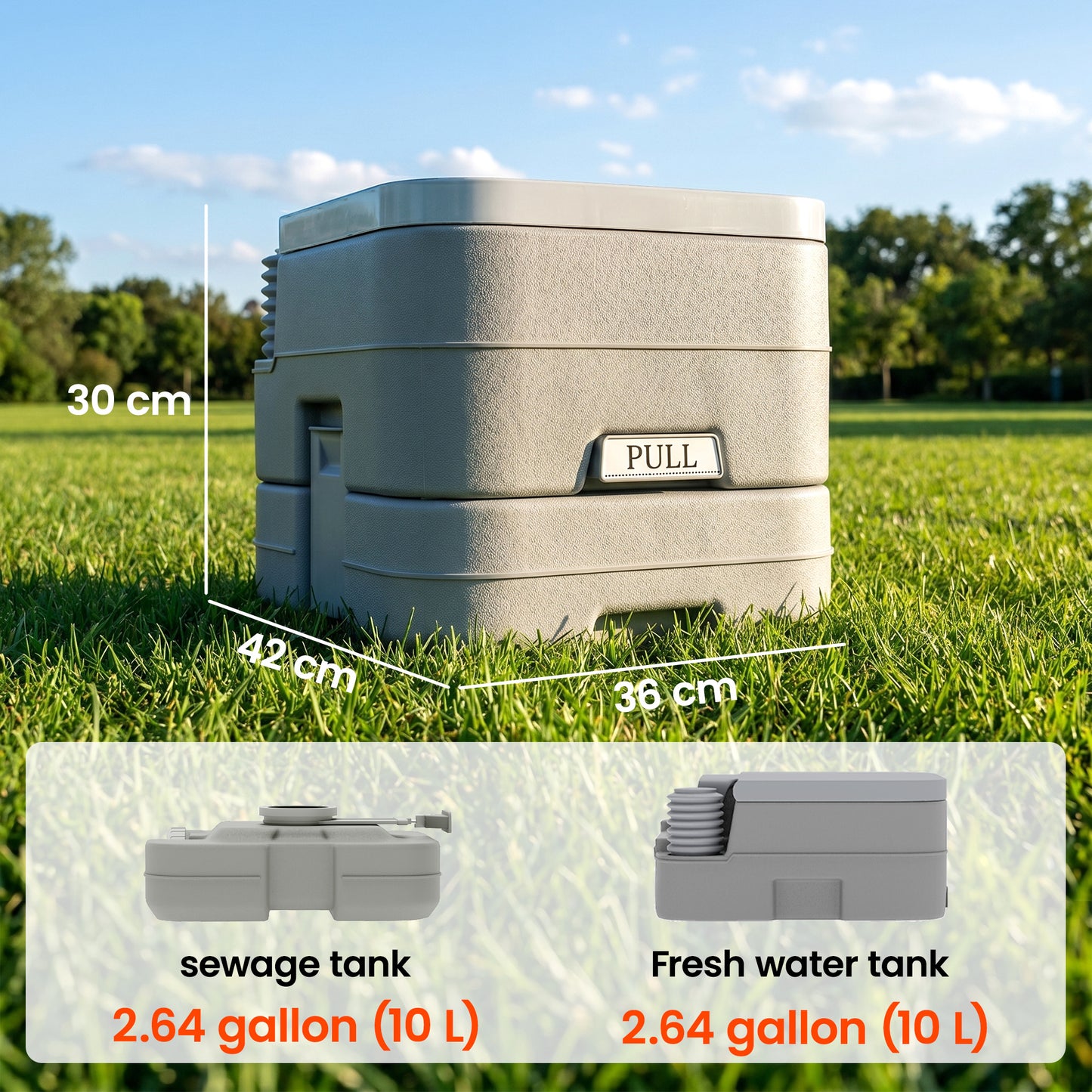 10L Plastic Portable Toilet