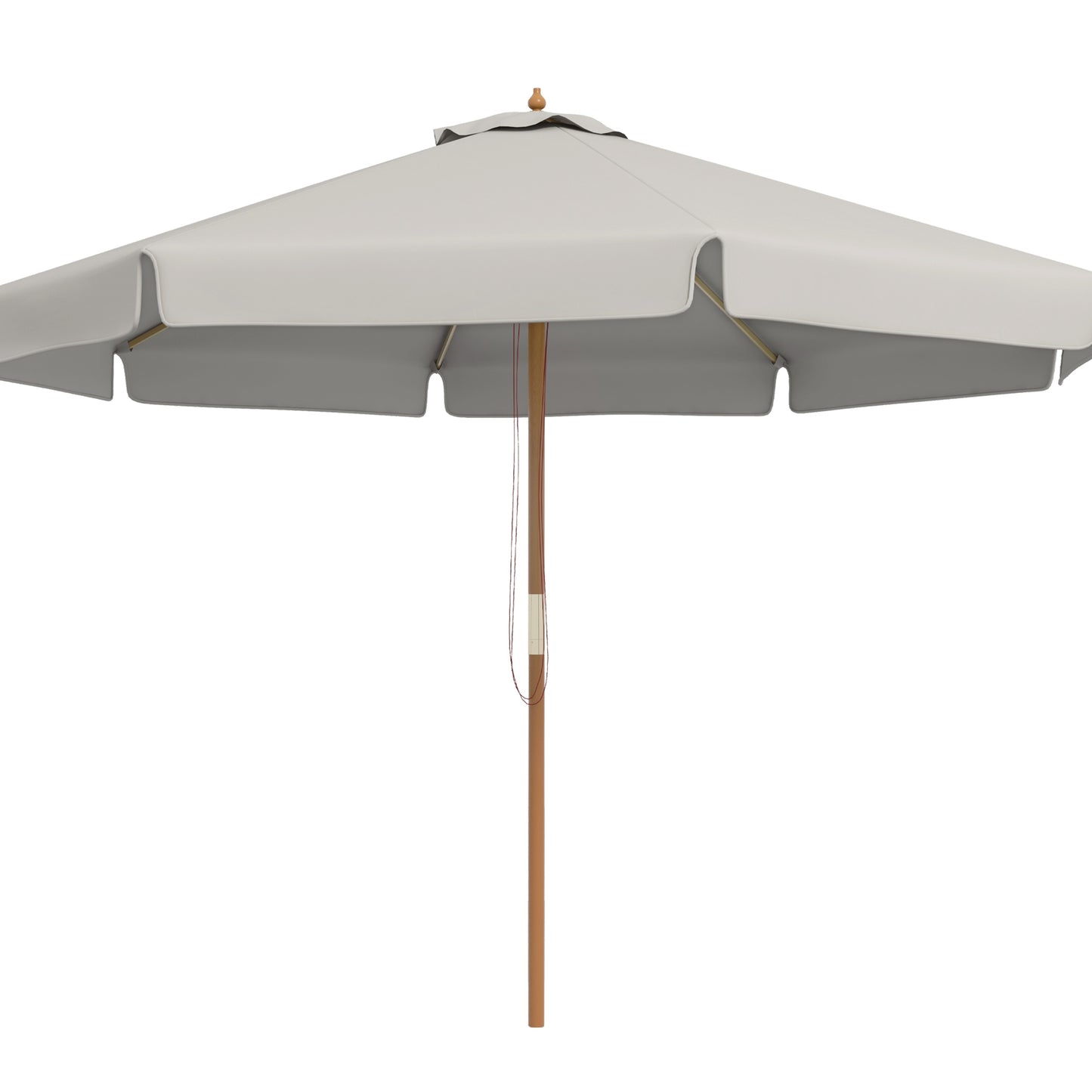3.3m Elegant Wooden Parasol