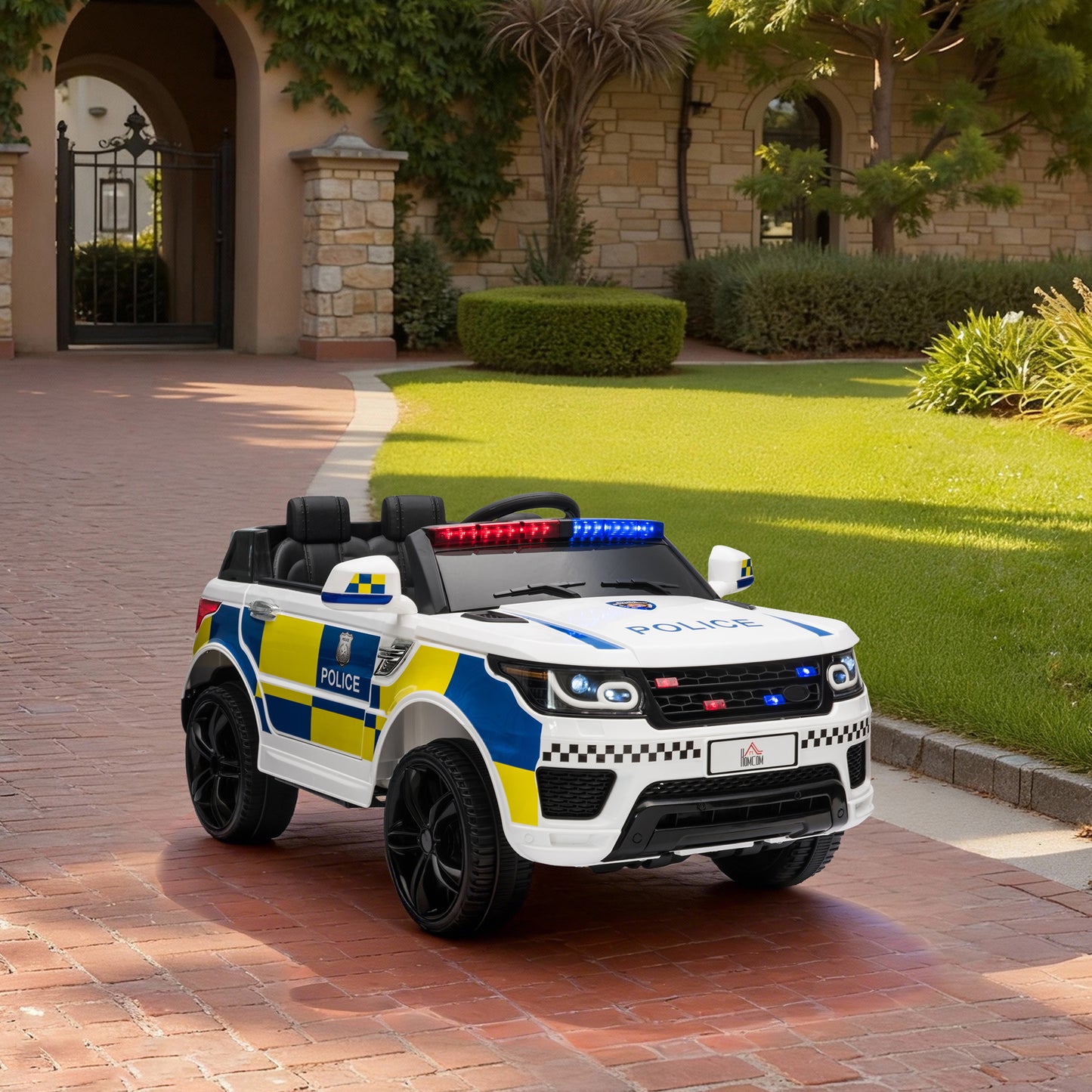 Ride on Police Kids Car 12V Electric Car for 3-6 Years
