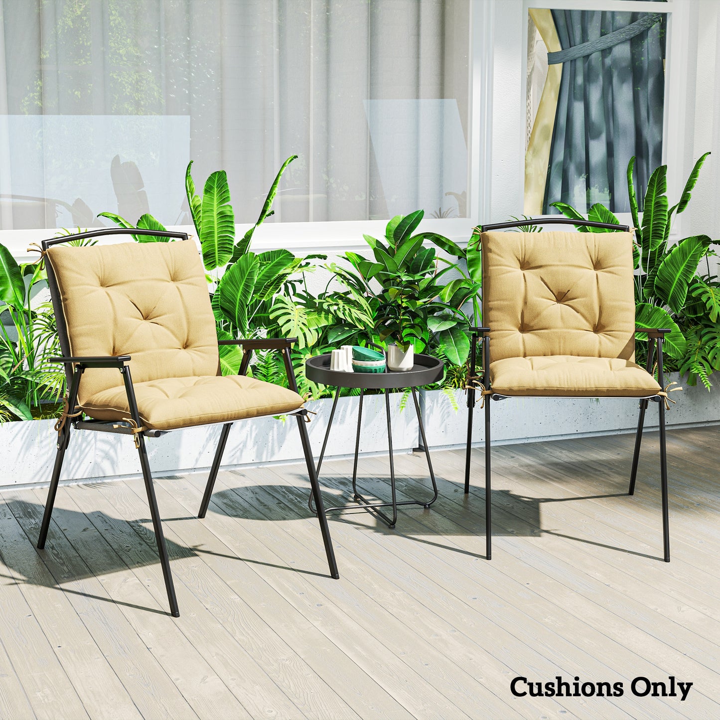 Set of Two Outdoor Seat Cushions