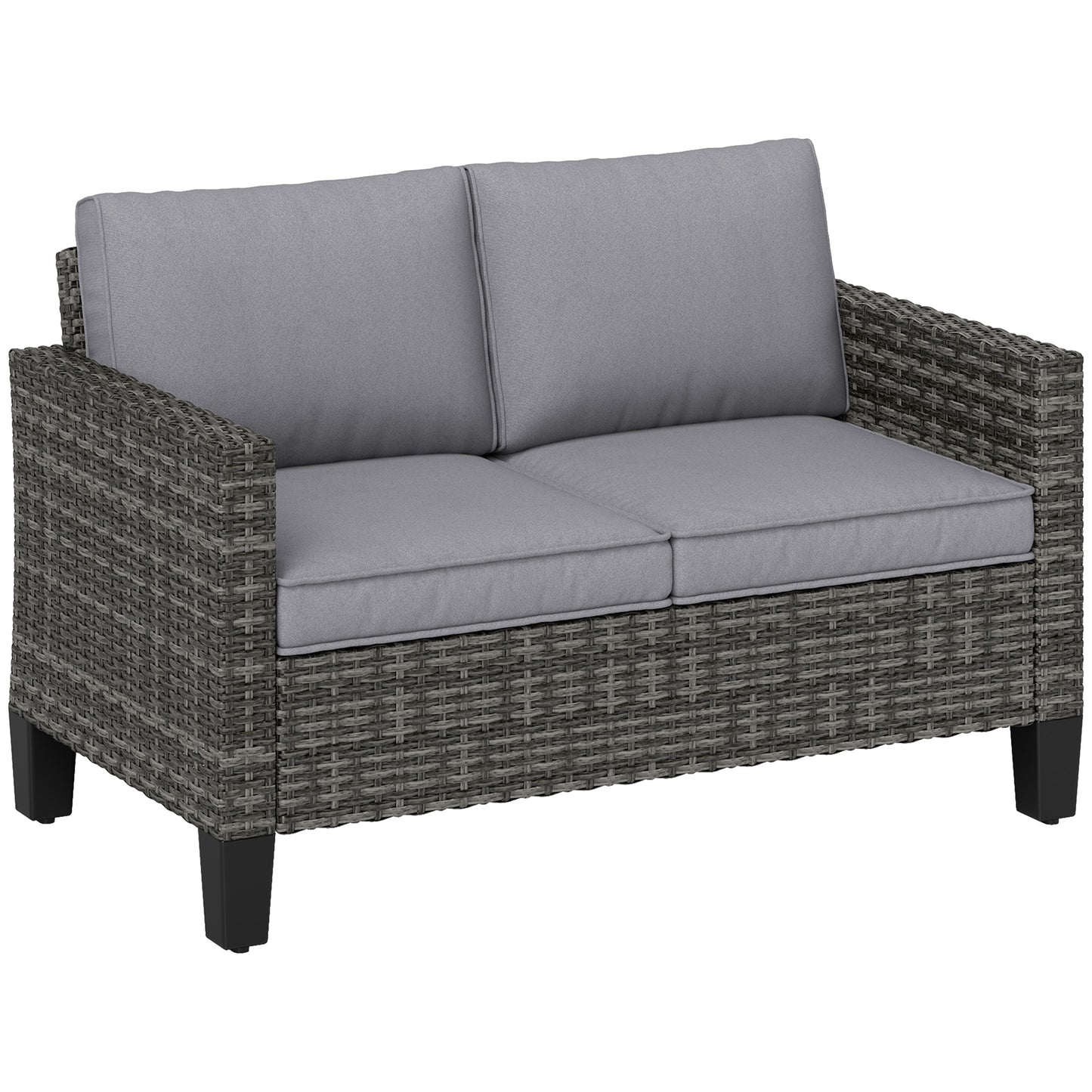 Two-Seater Rattan Outdoor Sofa