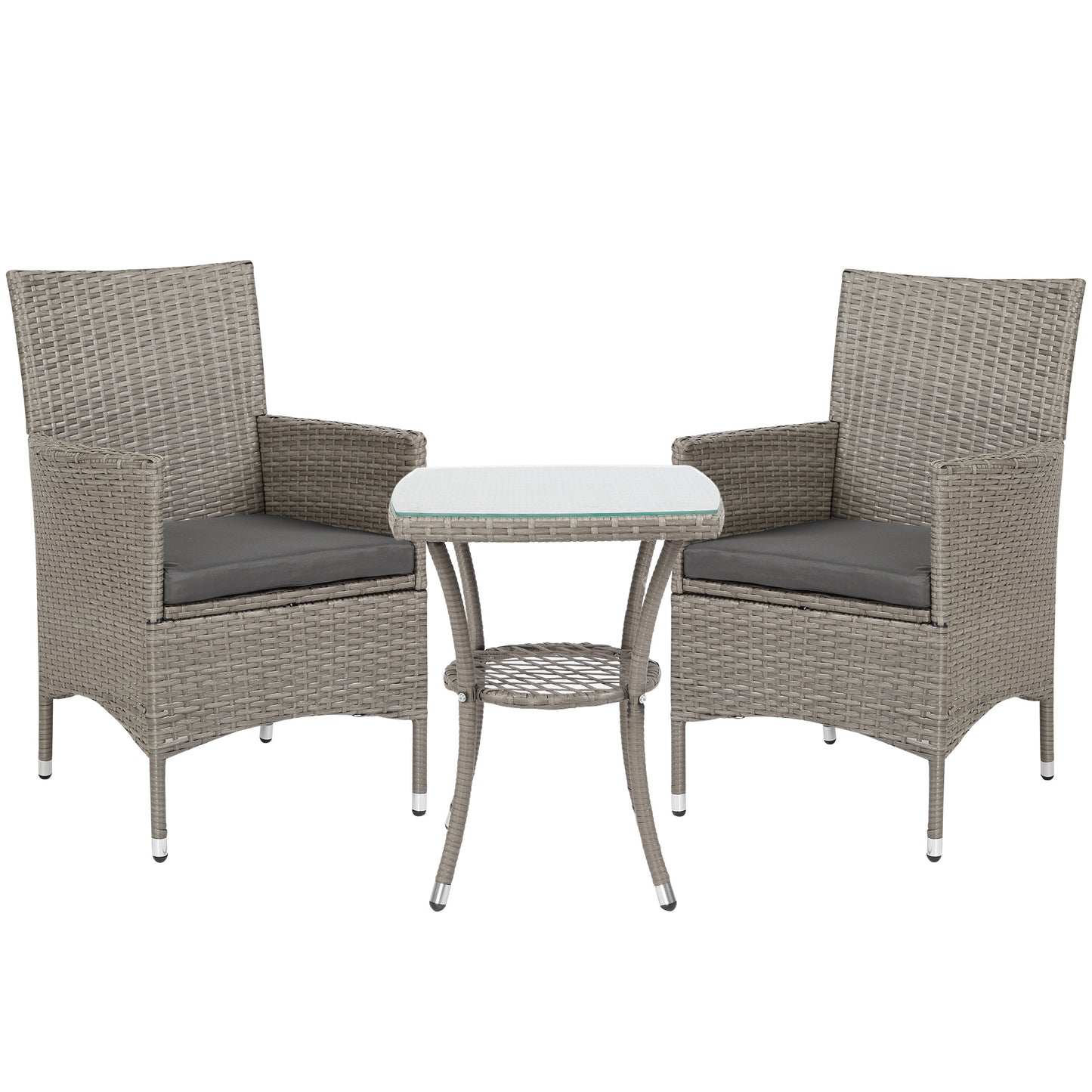 3 Pieces Rattan Bistro Set (3)