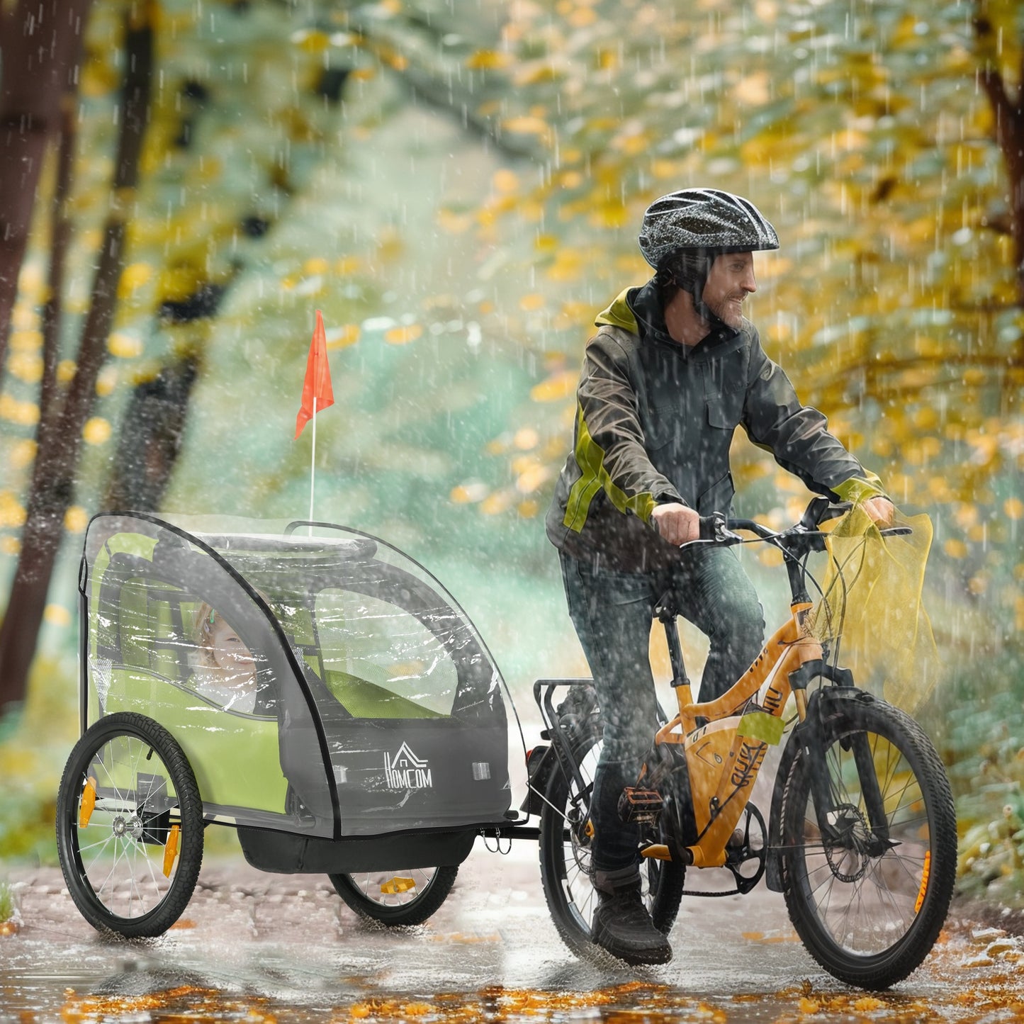 Baby Bike Trailer Cover, Anti Dust Rain Snow, Cold Wind