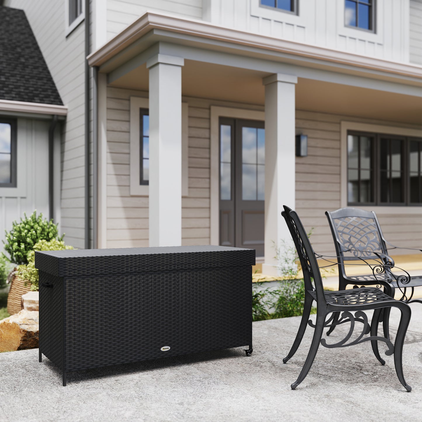 627 L Rattan Storage Box