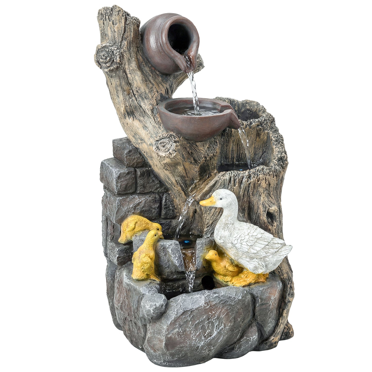 5-Tier Outdoor Waterfall Fountain