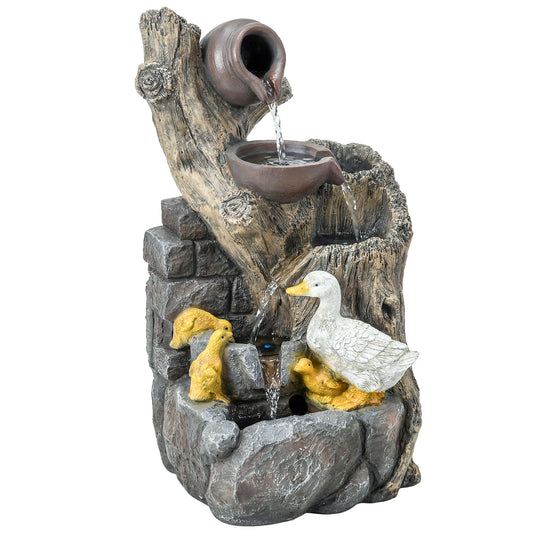 5-Tier Outdoor Waterfall Fountain