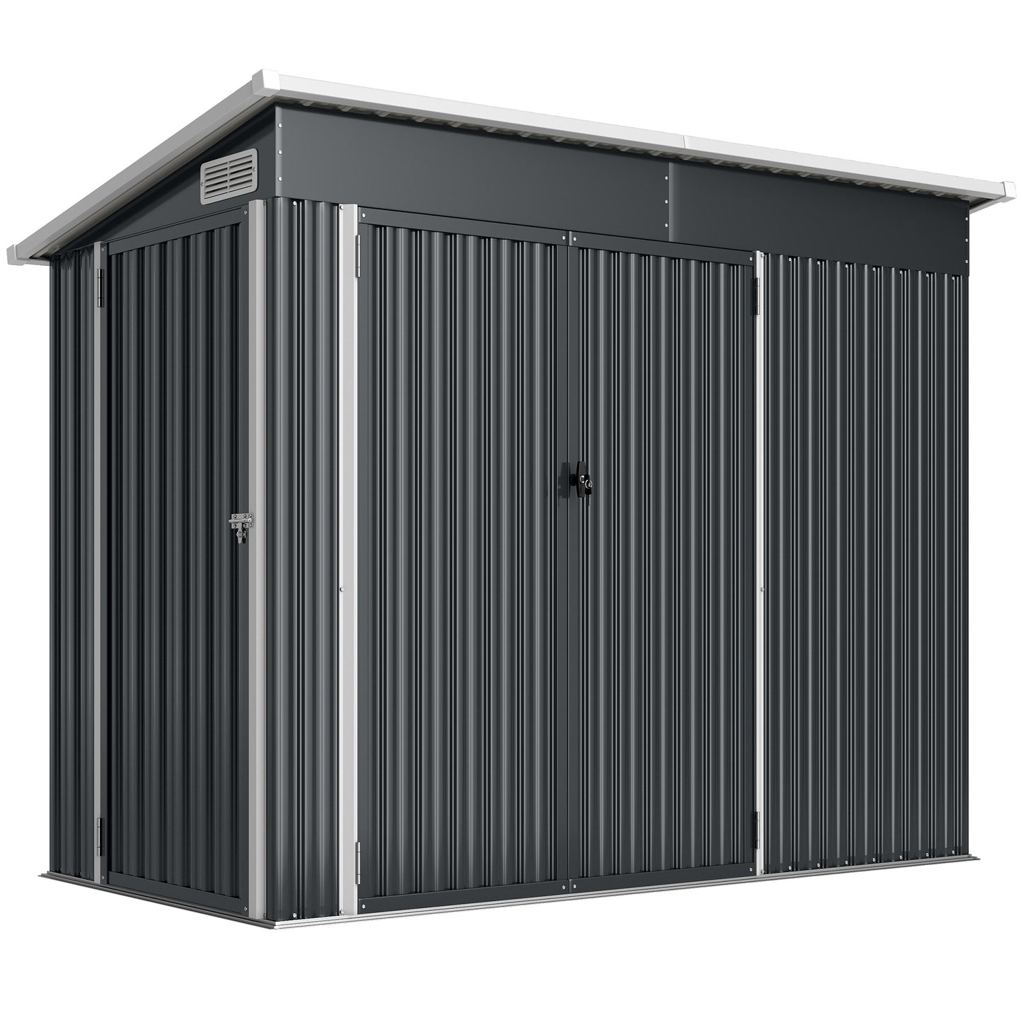 7.5 x 4.3ft Metal Garden Storage Shed