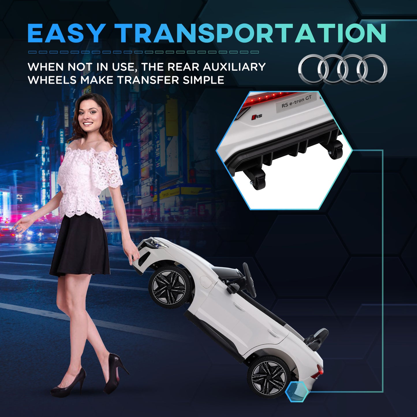 Audi Licensed 12V Kids Electric Ride-On, with Remote Control