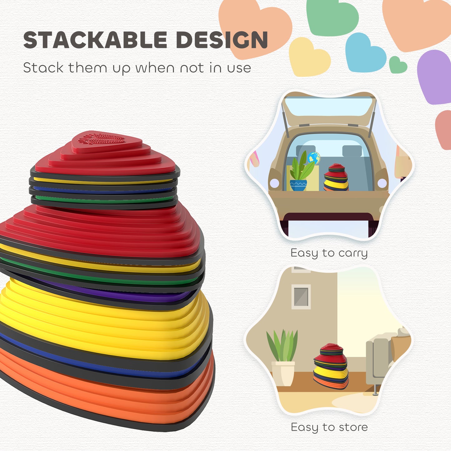 11-Piece Stepping Stones for Kids