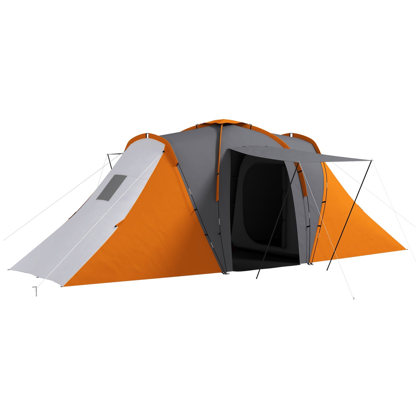 Large Camping Tent Tunnel Tent with 2 Bedroom and Living Area