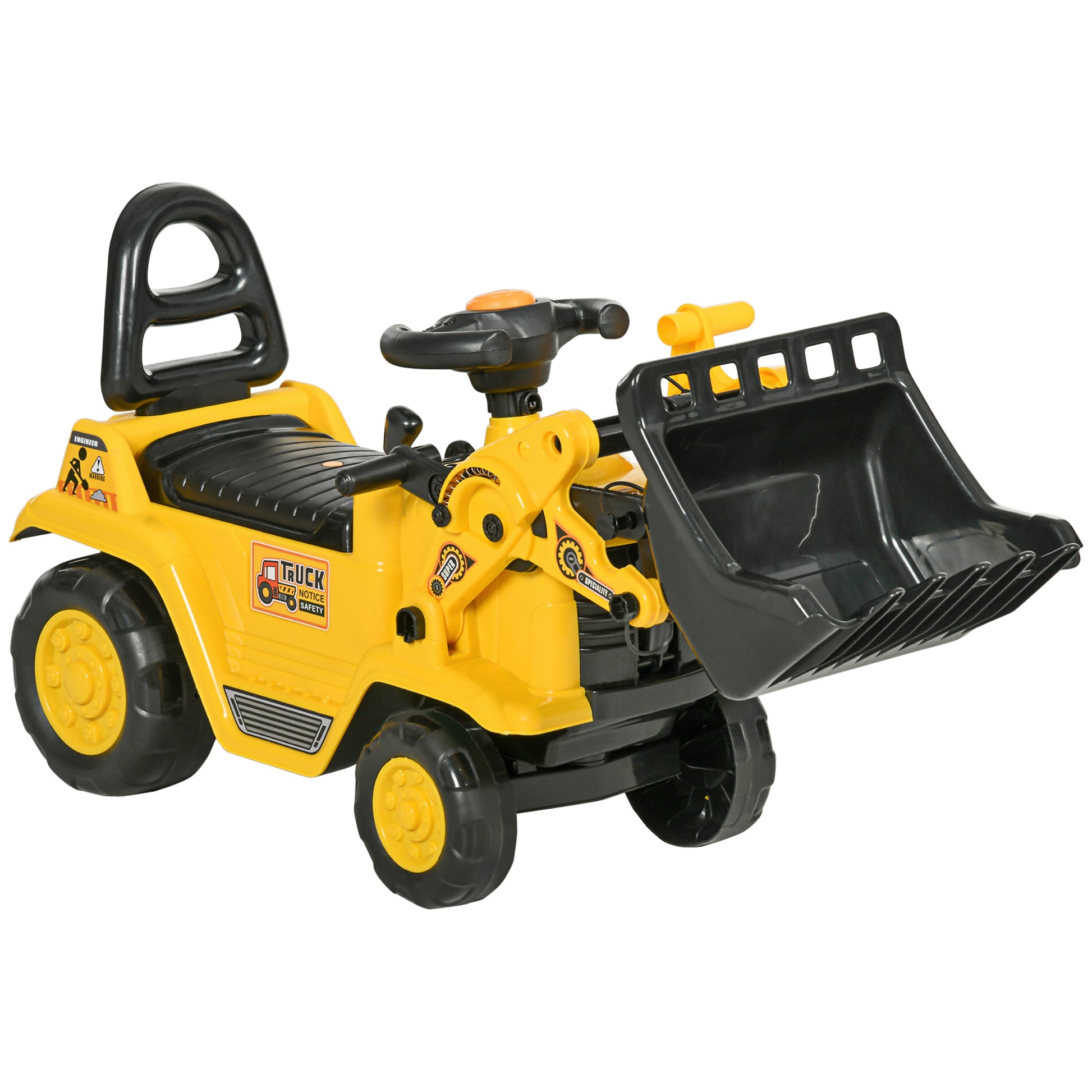 Ride On Tractor, 3 in 1 Ride On Excavator Toy