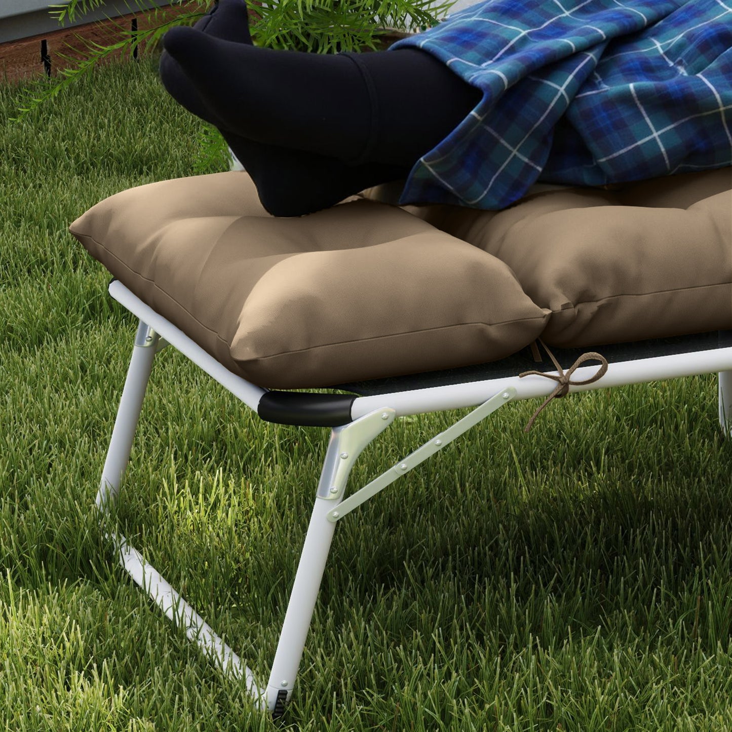Sun Lounger Cushion Only, 190 x 56 x 10 cm Garden Lounge Chair