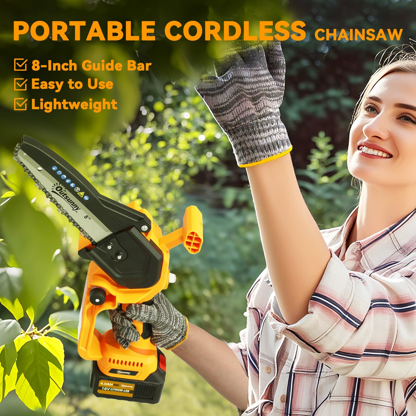 Mini Pruning Saw Cordless, 8 Inch Electric Pruning Saw