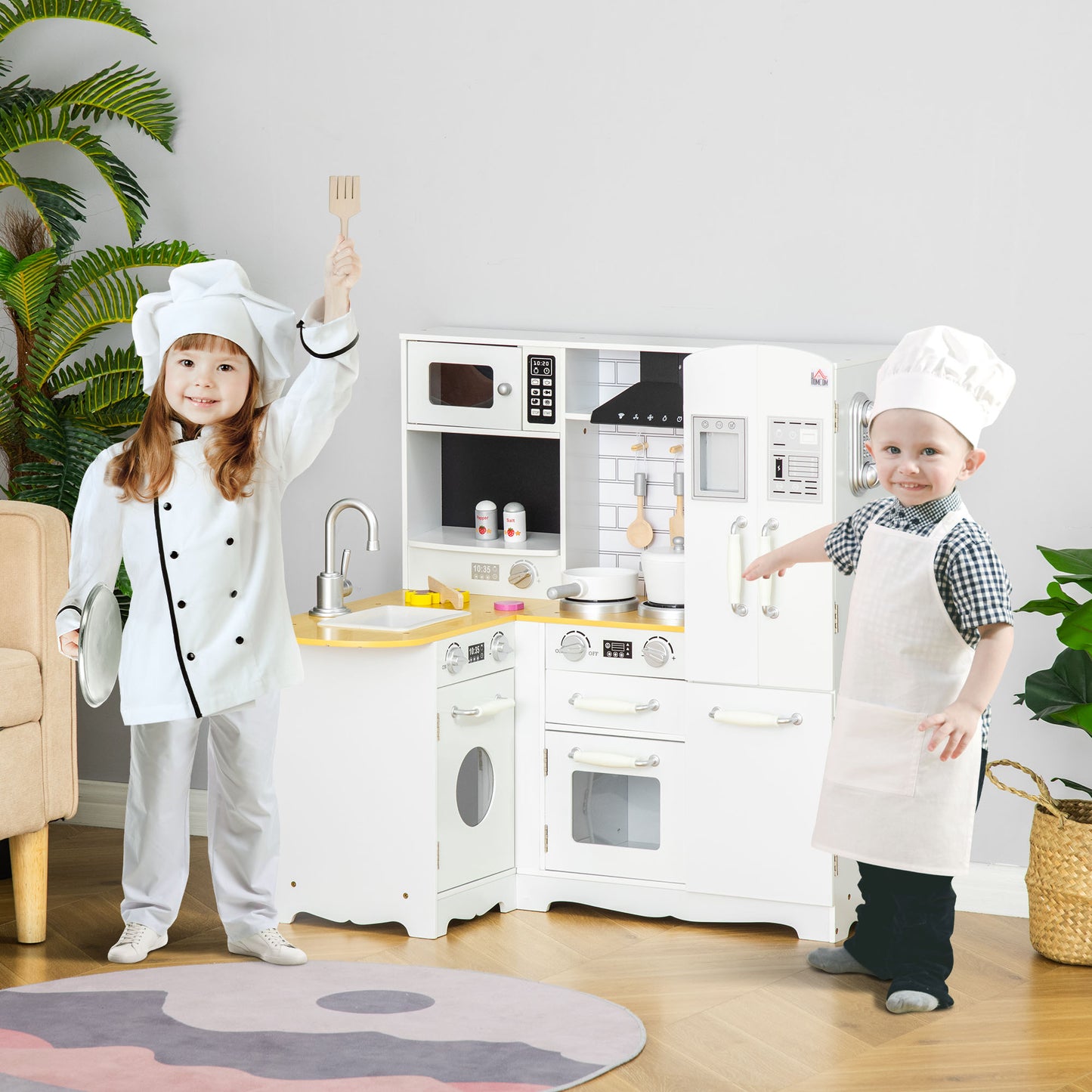 Kids Kitchen Playset, Large Pretend Role Play Kitchen