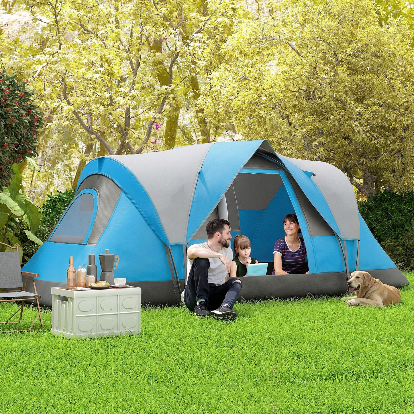 5-6 Man Camping Tent, Tunnel Tent