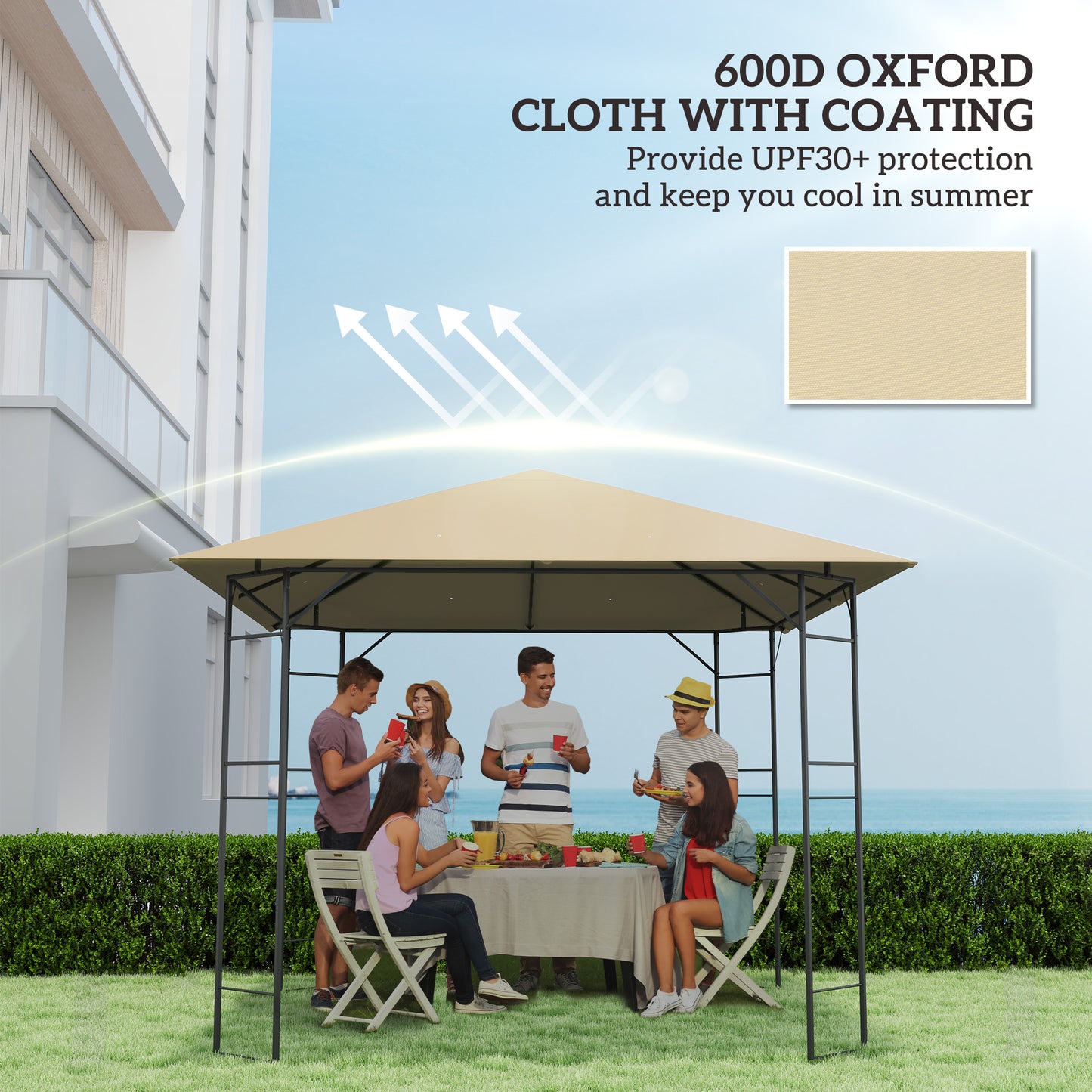 3 x 3(m) Gazebo Canopy Replacement Cover (1)