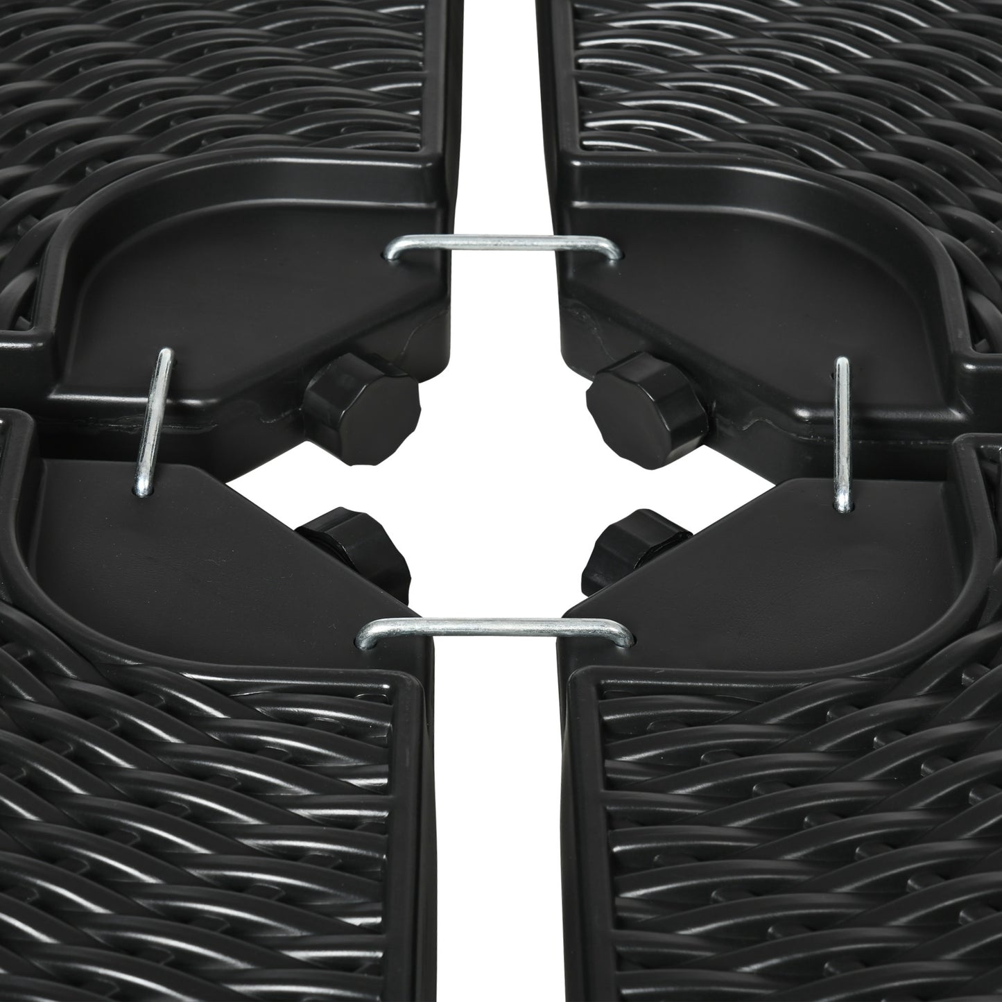 52kg Four-Piece Fillable Cantilever Parasol Weight Set