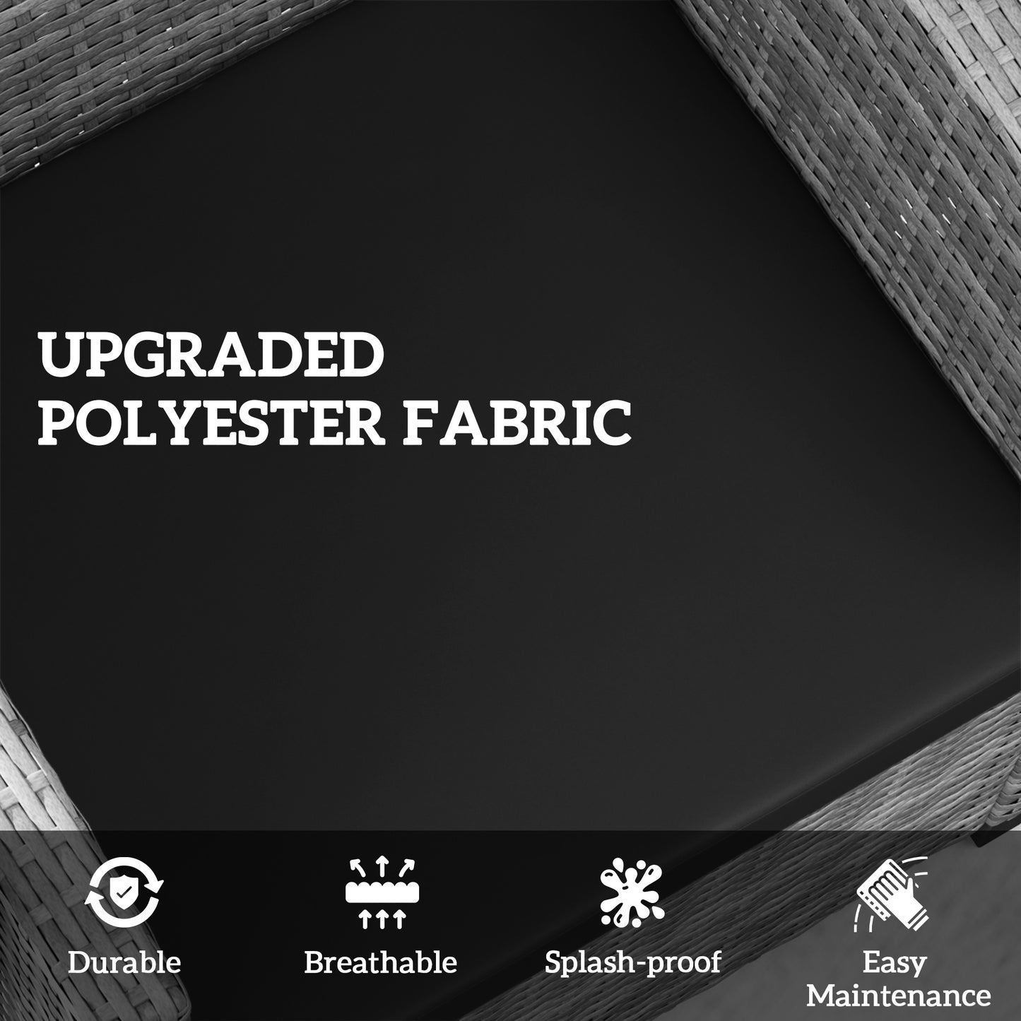 Outdoor Seat Cushion Pads for Rattan Furniture