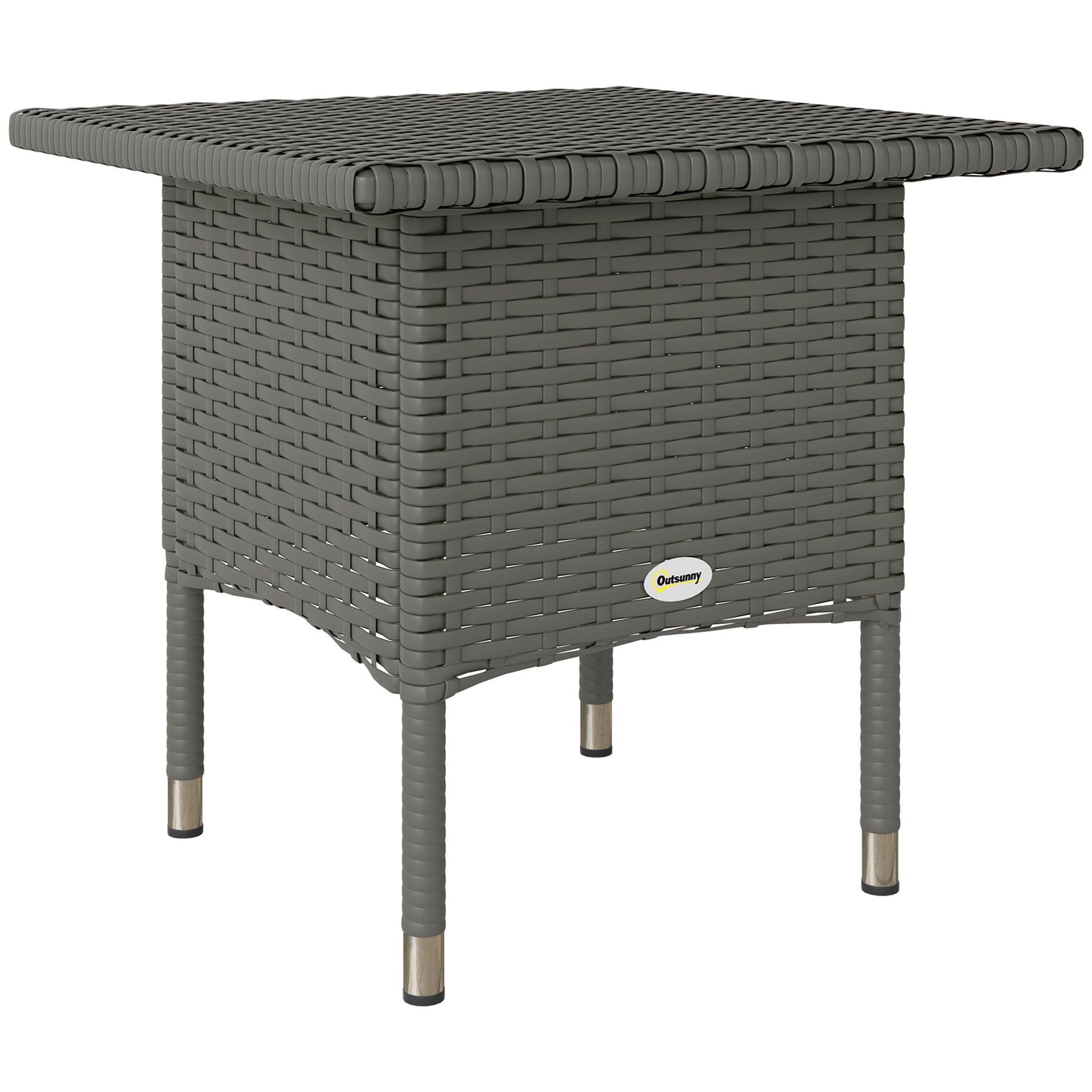 Rattan Side Table, Outdoor Coffee Table (2)