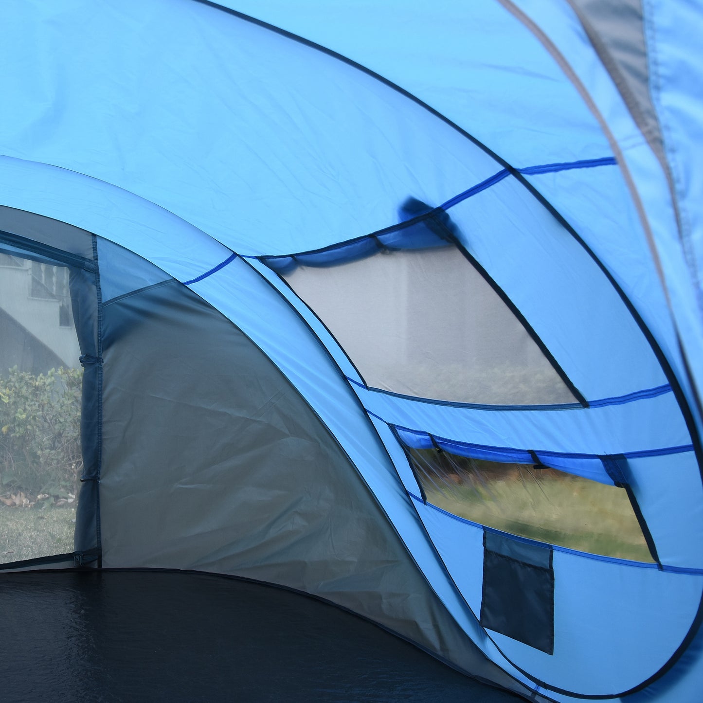 4 Person Pop-up Camping Tent Family Tent with Ground Sheet