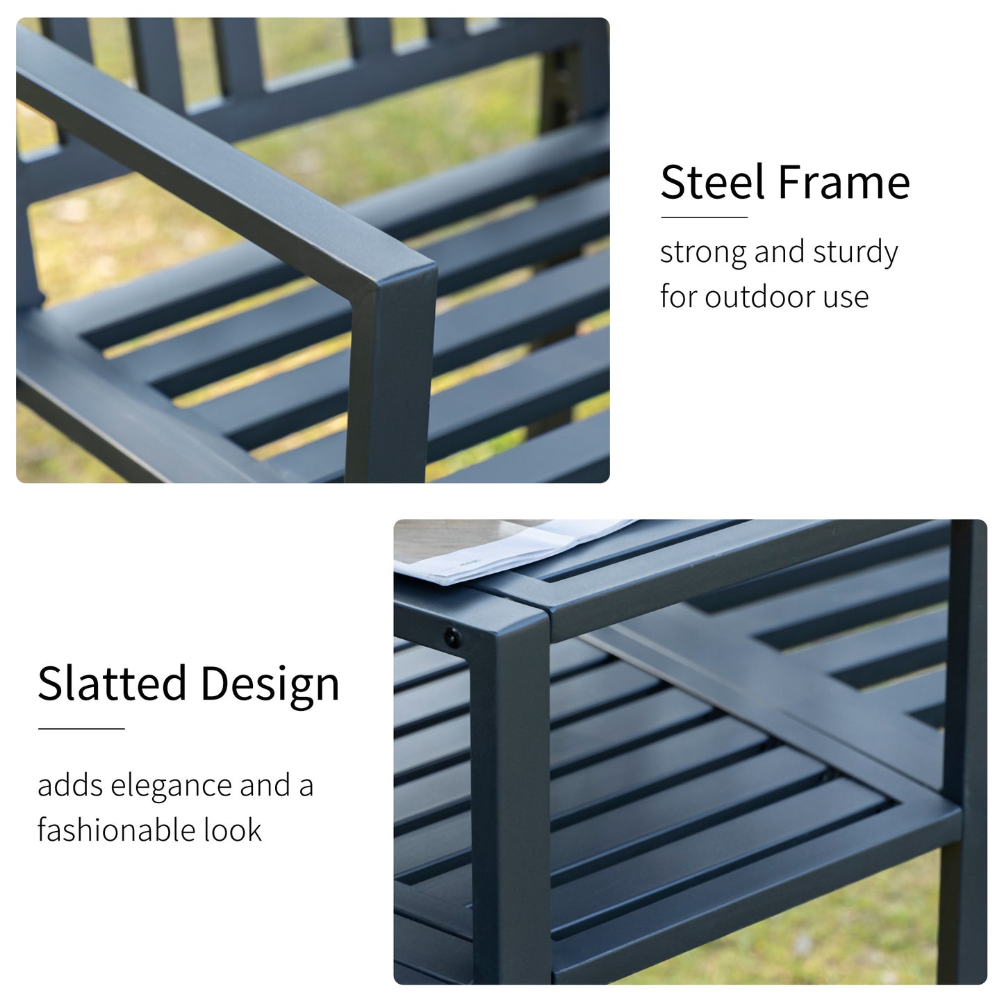 2 Seat Garden Chair Bench Loveseats Jack