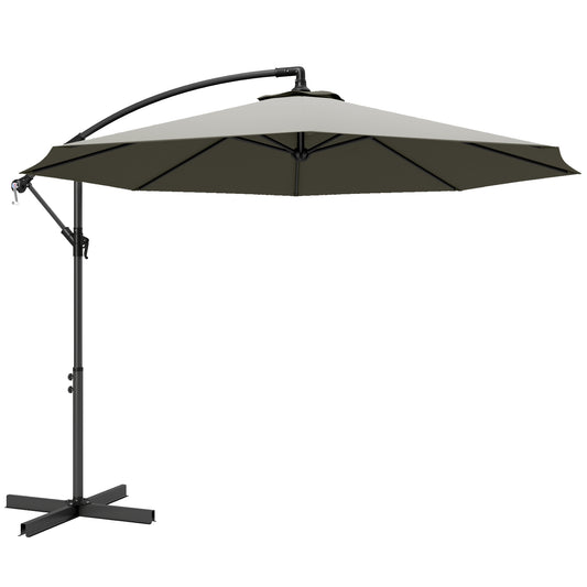 3m Overhanging Cantilever Parasol, with Cross Base (2)