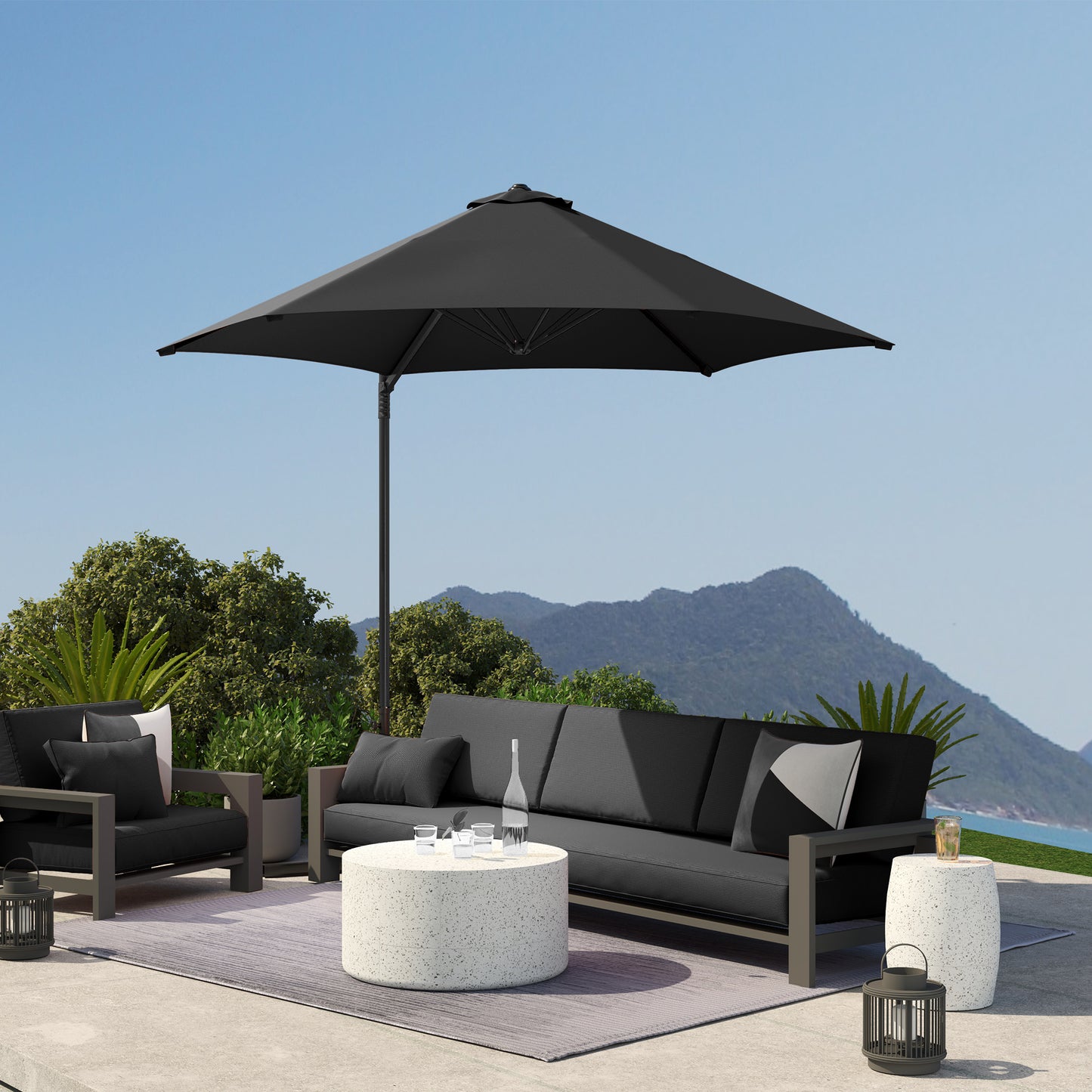 2.5m Rotating Cantilever Parasol