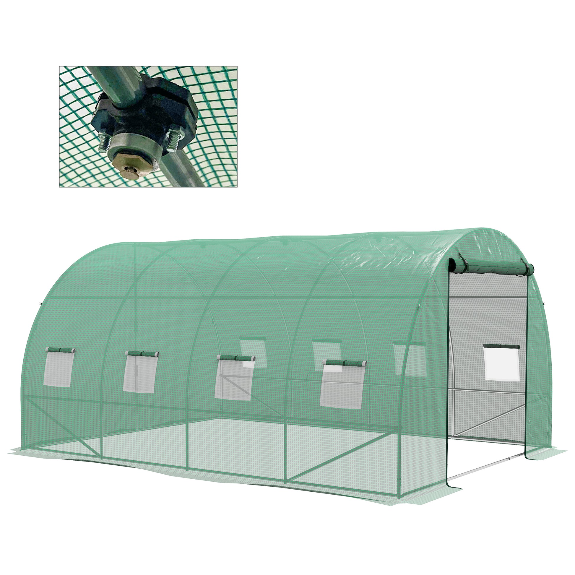 Sprinkler System Polytunnel Greenhouse, 4 x 3(m)