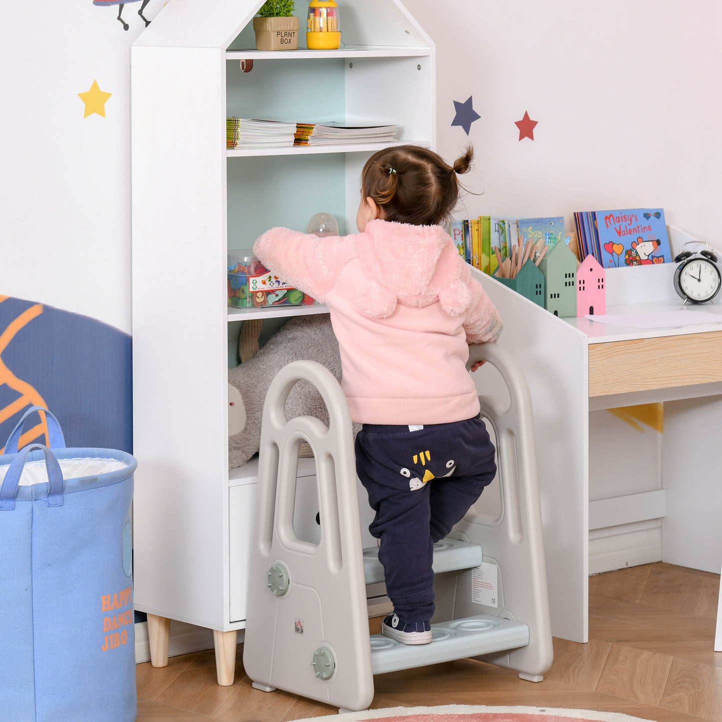 Kids Toddler Step Stool Ladder Kitchen Helper