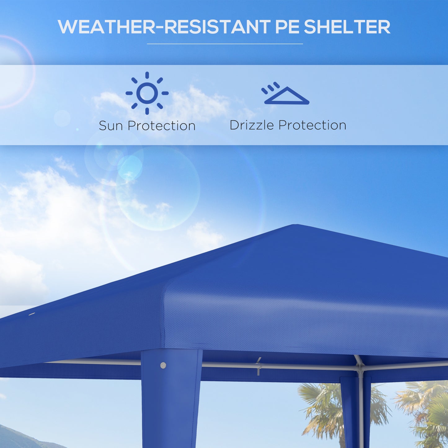 2.7m x 2.7m Garden Gazebo Marquee Party Tent Wedding Canopy (1)