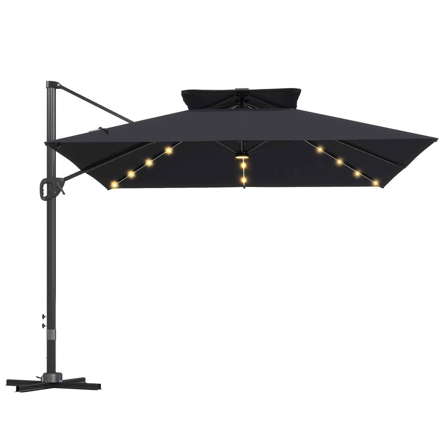 Multi-Angle LED Light Parasol Umbrella