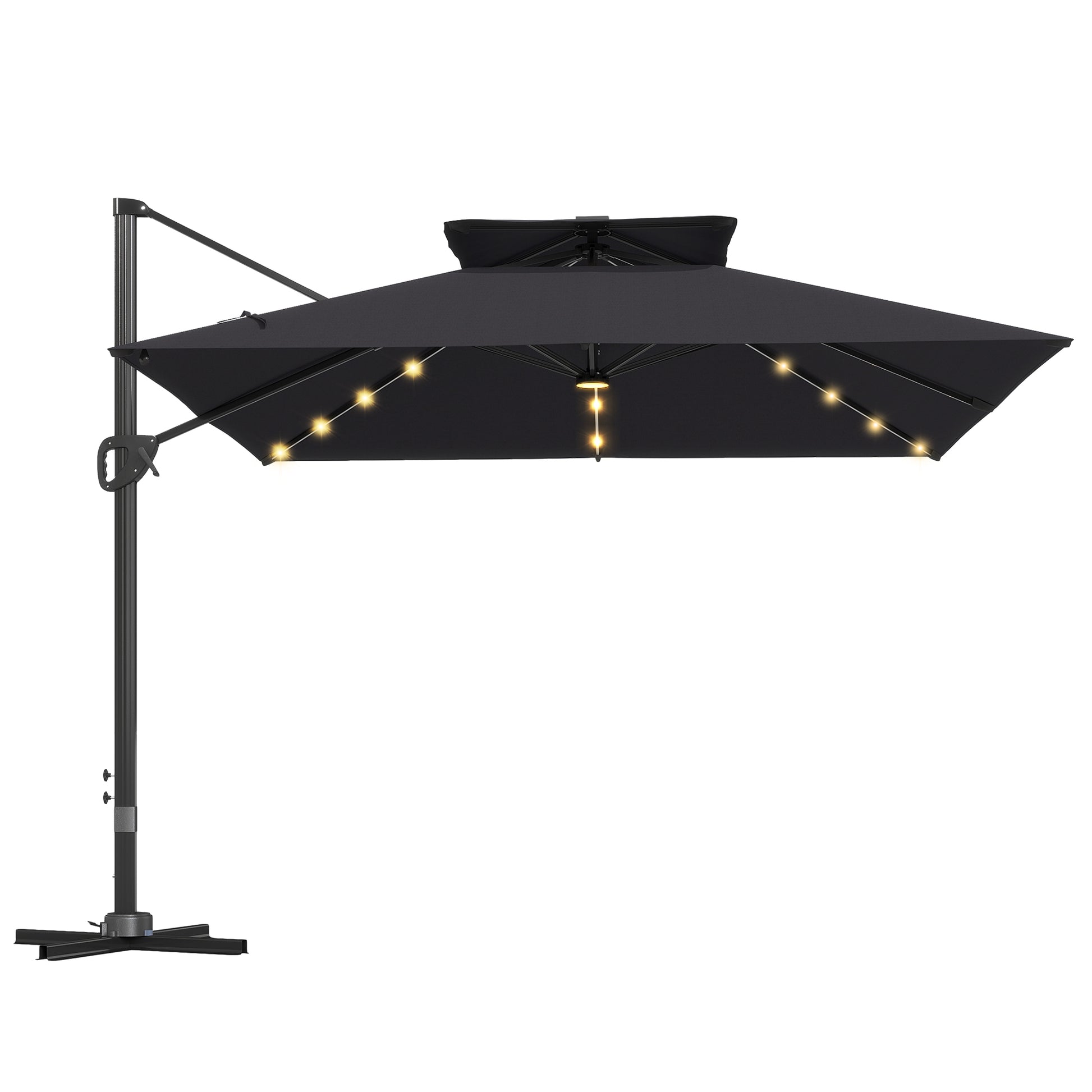 Multi-Angle LED Light Parasol Umbrella