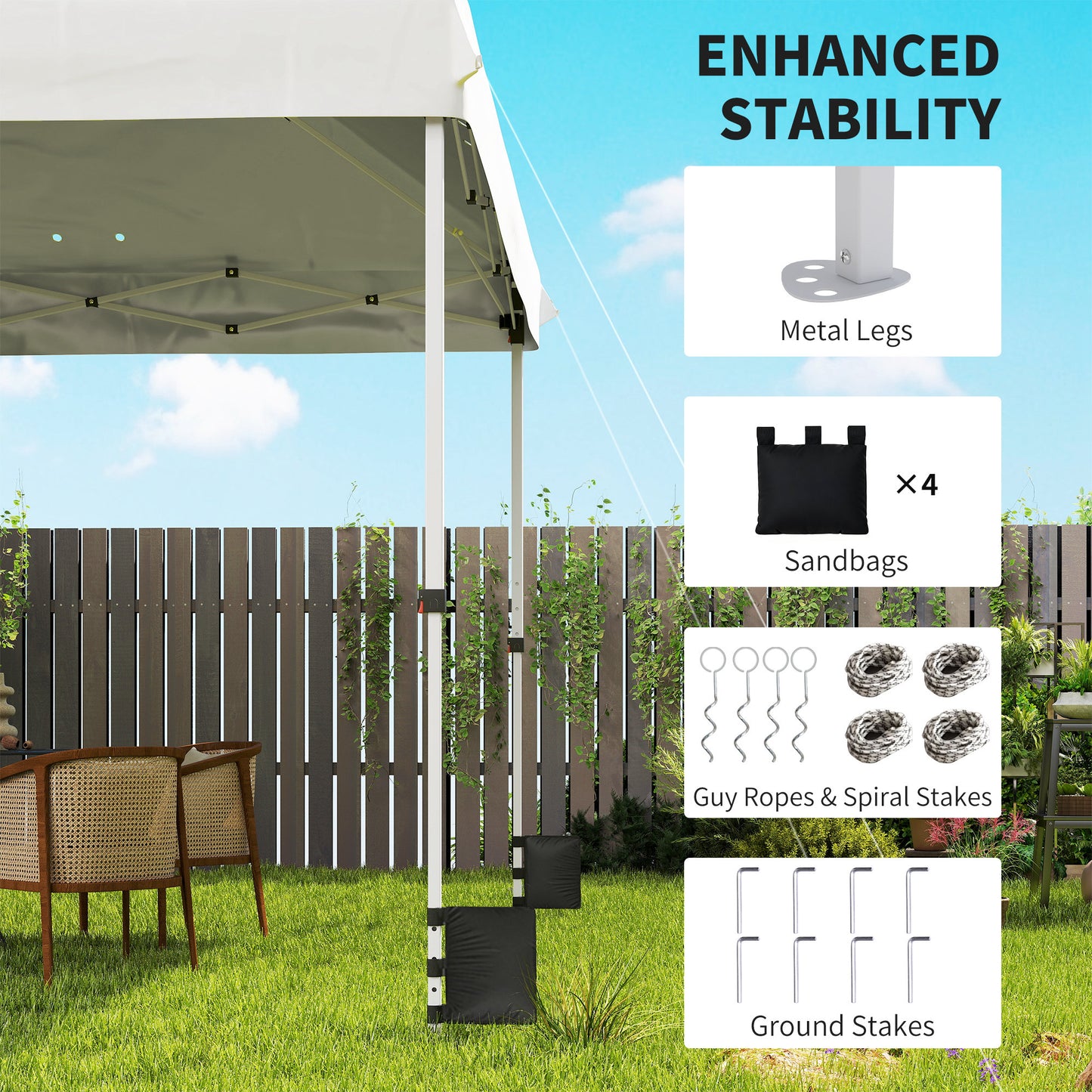 3 x 3 m Pop Up Gazebo with Wheels