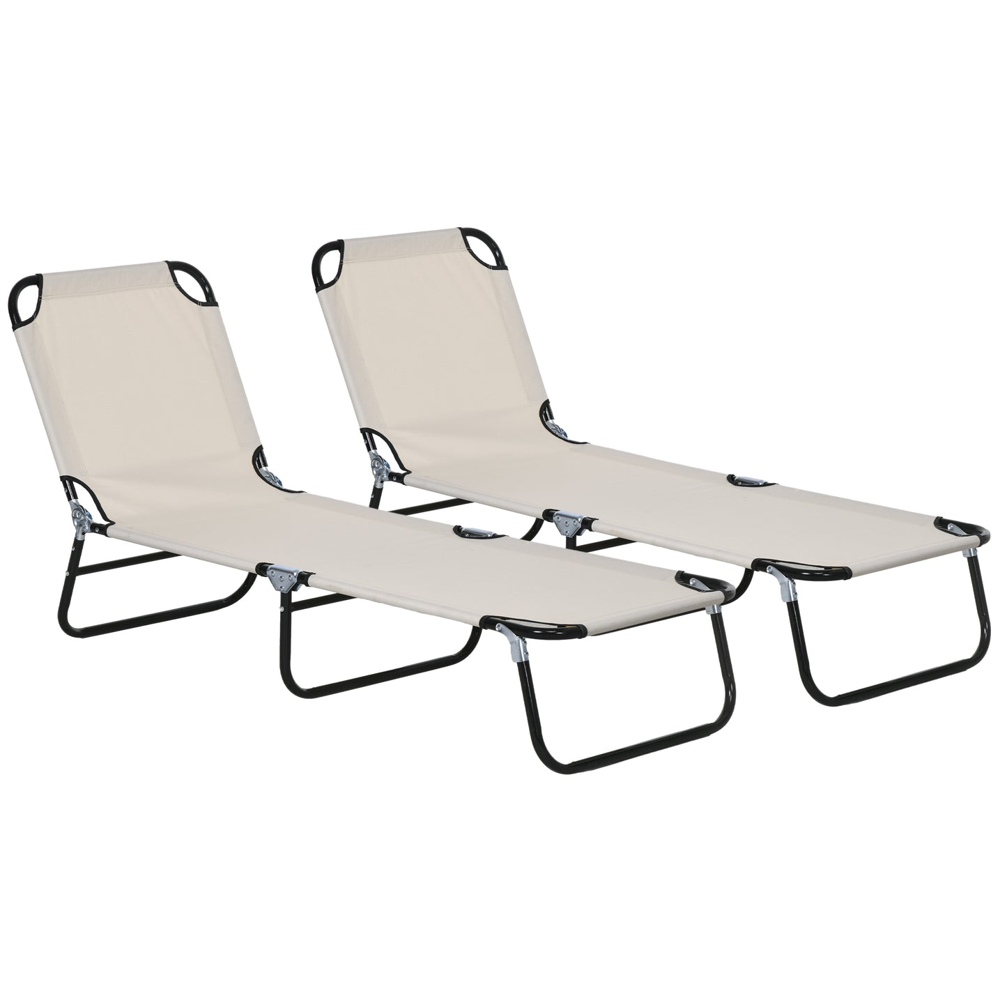 Garden Sun Lounger, with Five-Position Back (1)