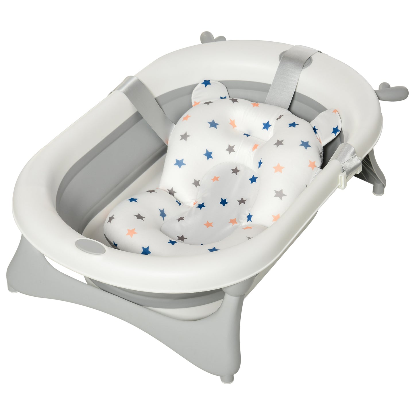 Foldable Baby Bathtub Set, Collapsible Bath Tub