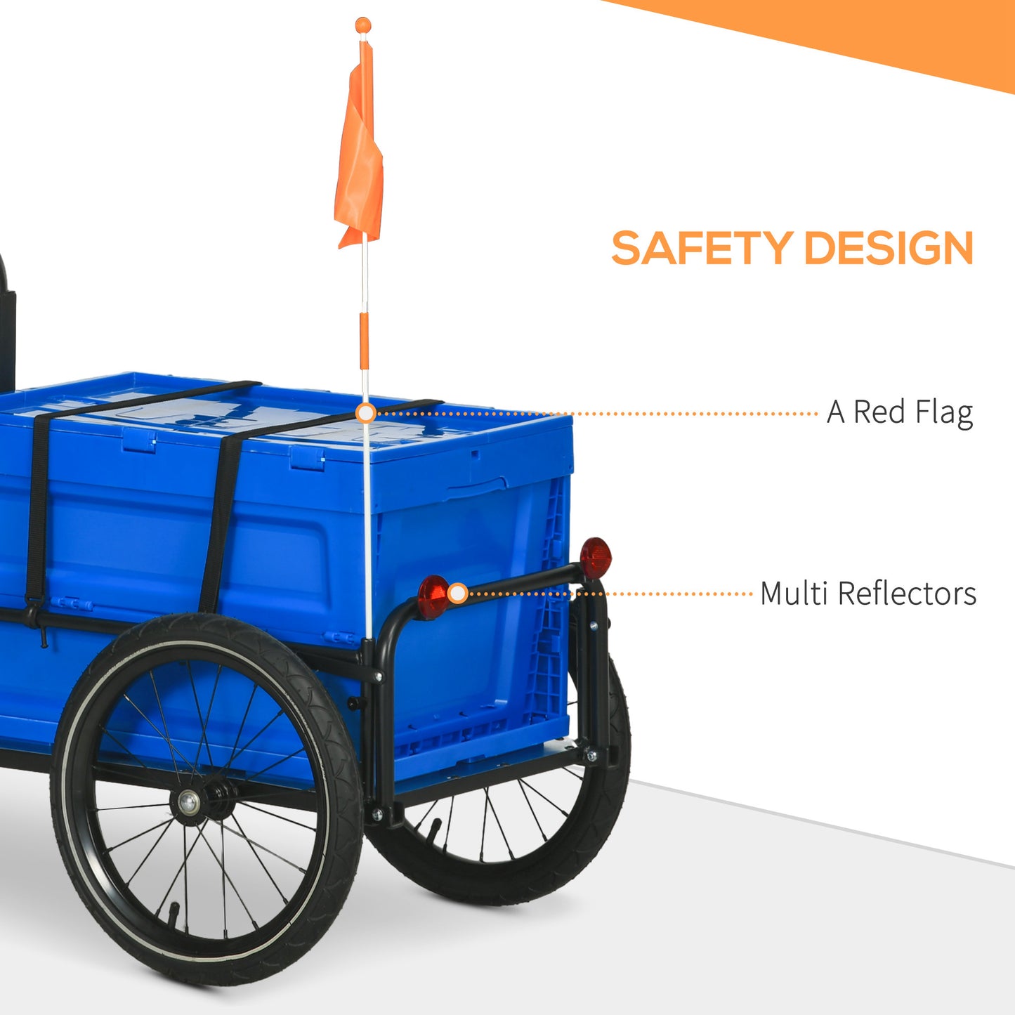 Steel Trailer for Bike, Bicycle Cargo Trailer
