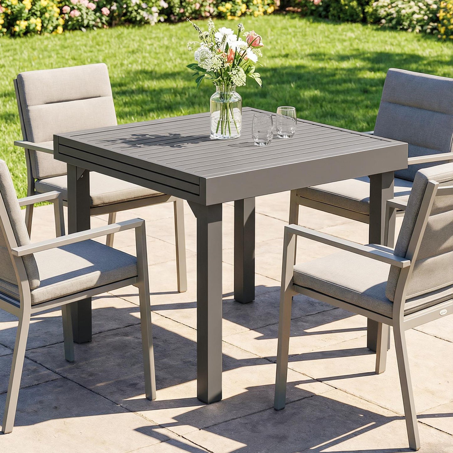 Extending Garden Table for 4-8 People