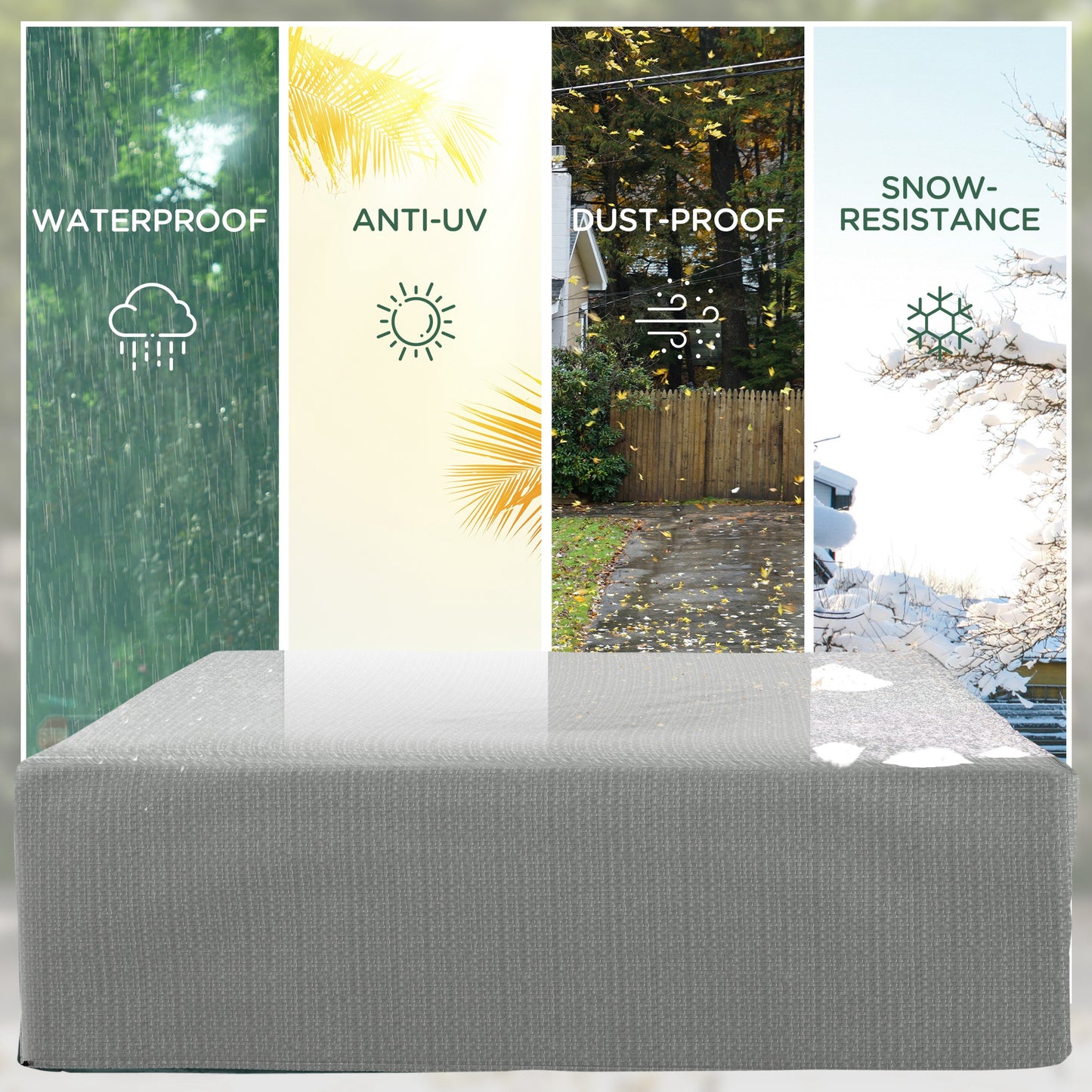 235 x 190 x 90 cm Large Patio Set Covers