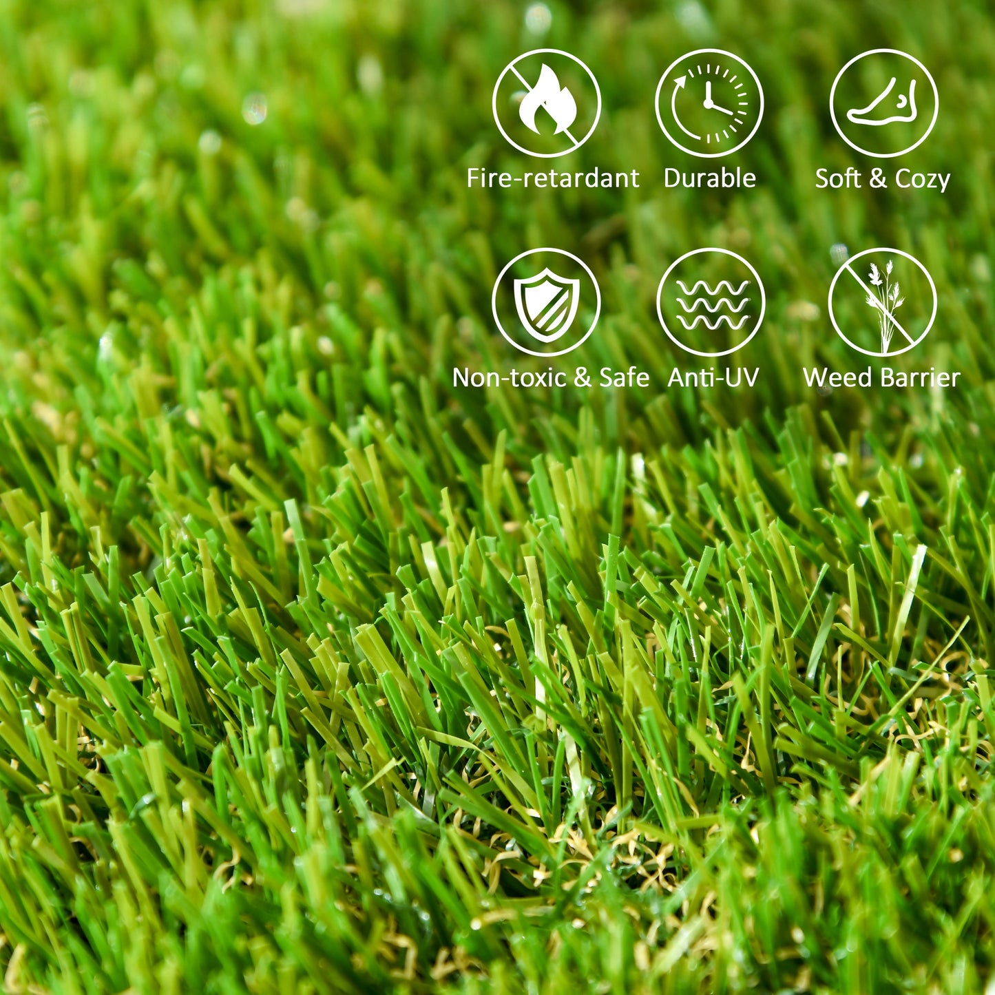 10 PCs 30 x 30cm Artificial Grass Turf