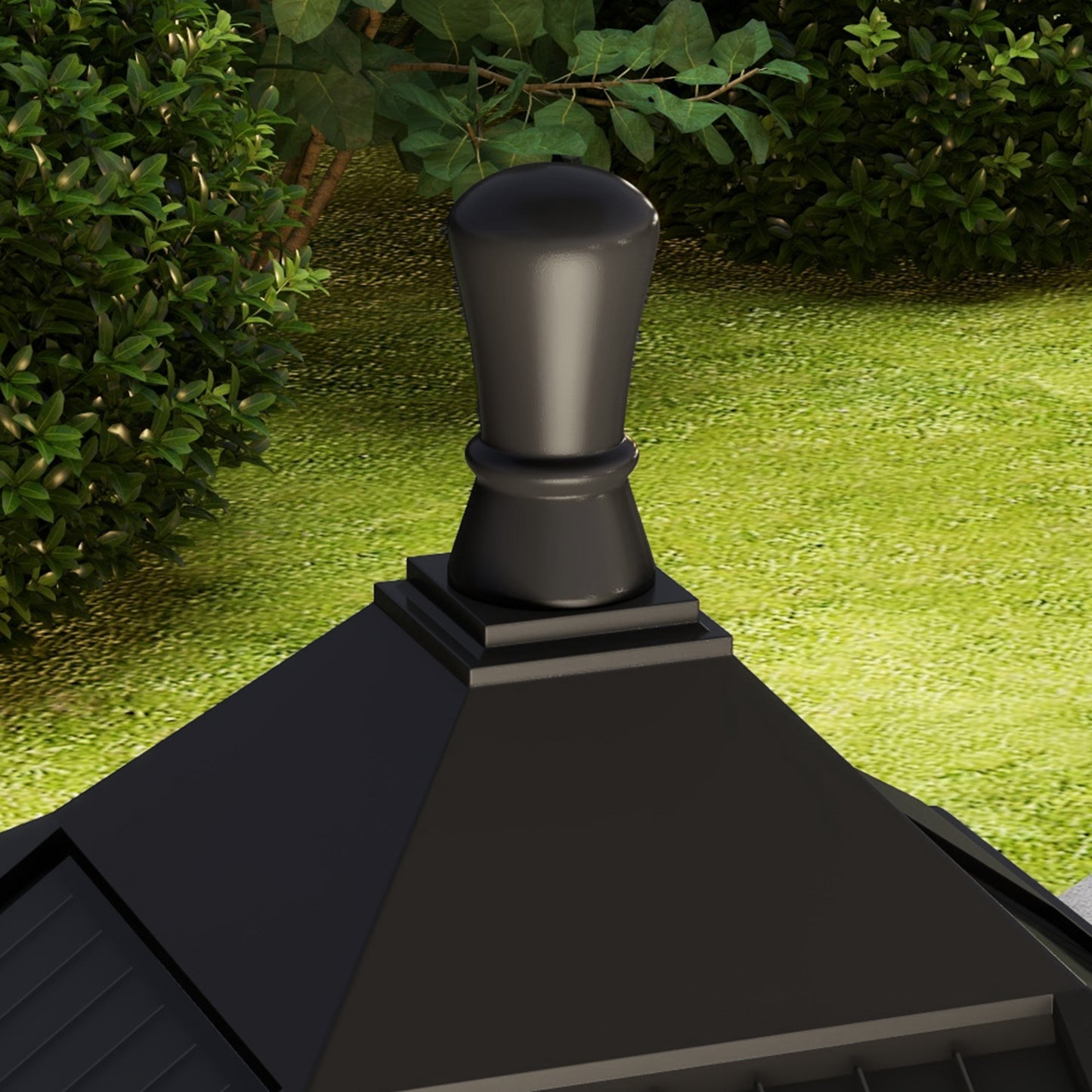 1.3 m Garden Lamp Post Light, LED Outdoor Solar Post Lights