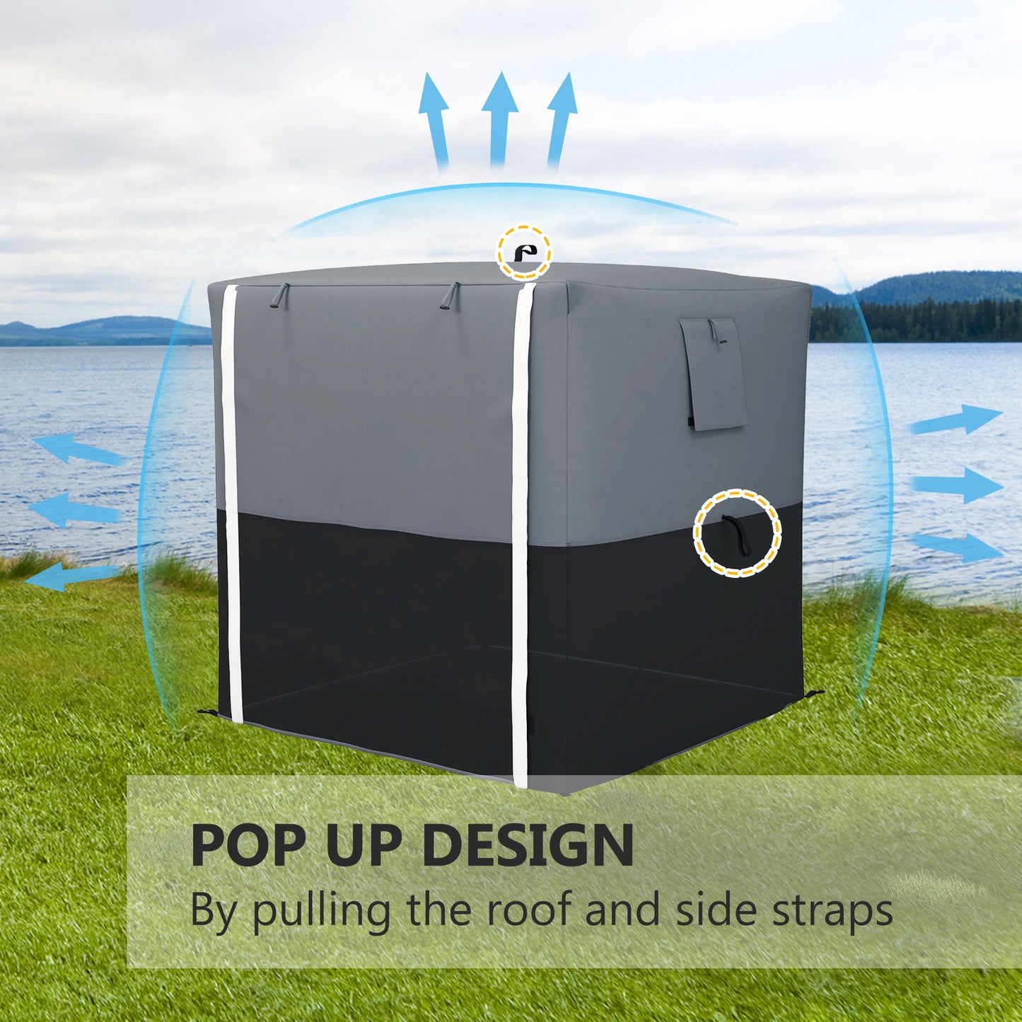 2 x 2m Pop-Up Gazebo, with Accessories