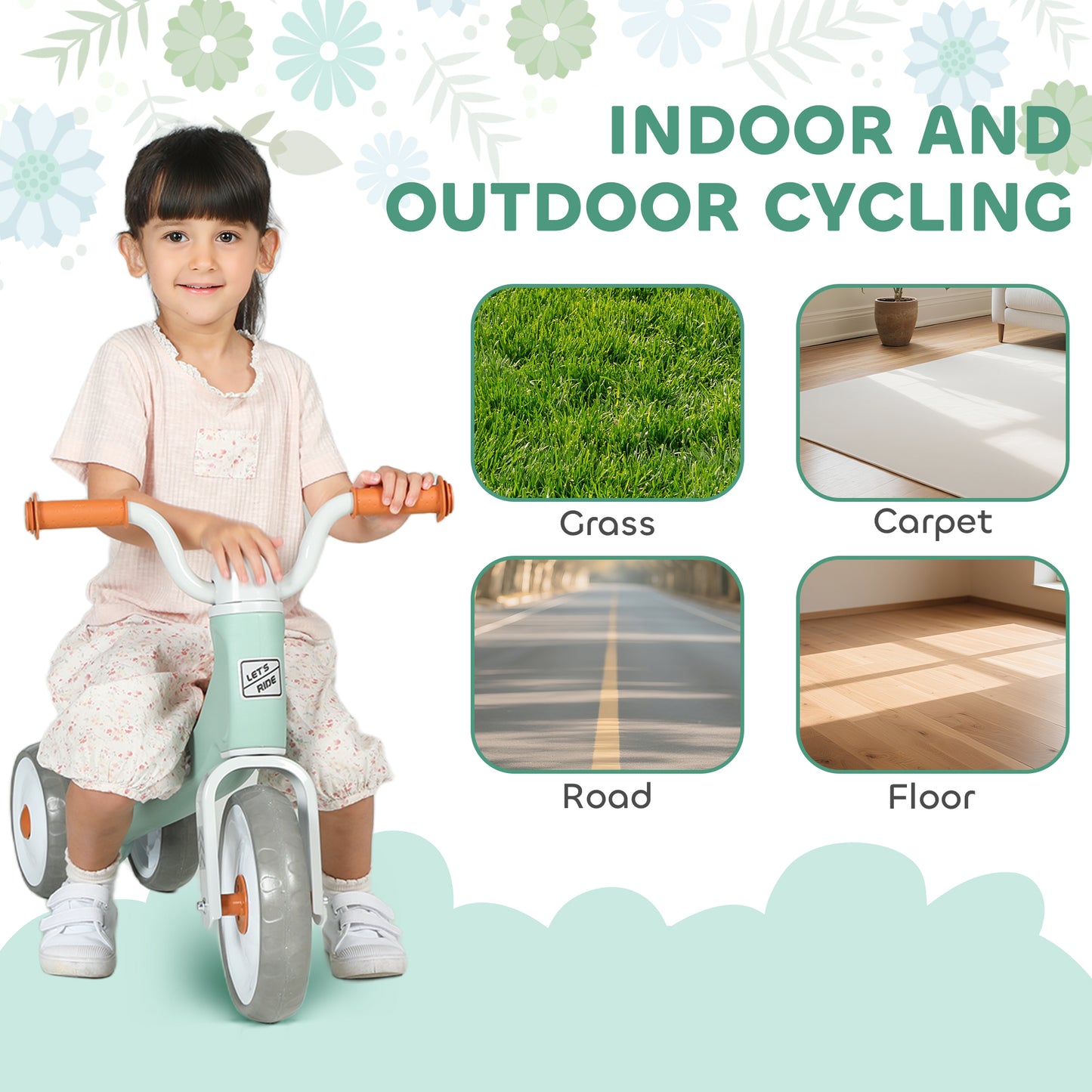 Toddler Balance Bike with No Pedal
