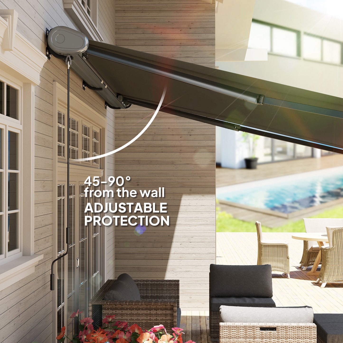 4 x 3(m) Full Cassette Electric Awning with Remote Controller